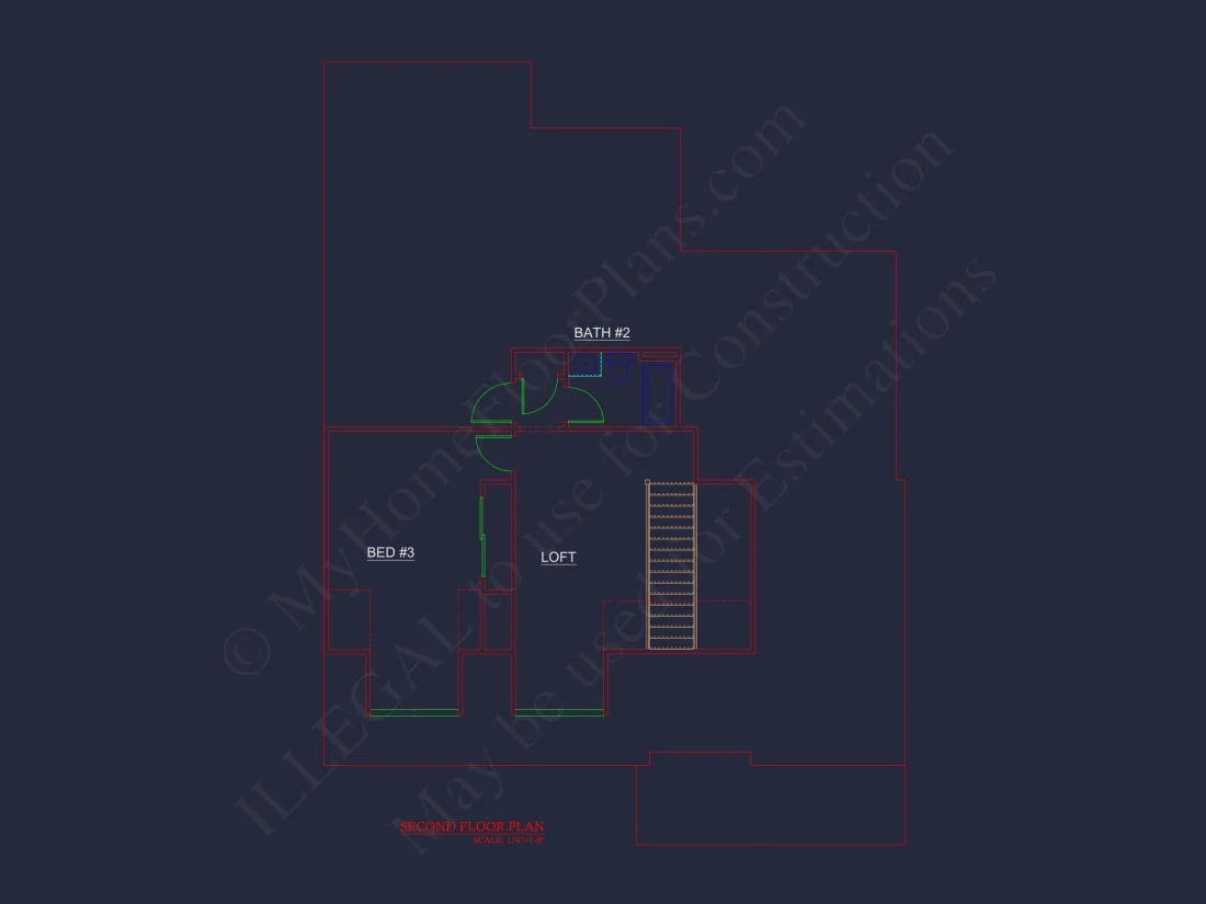 Modern house Blueprint with Floor Plan and CAD Designs