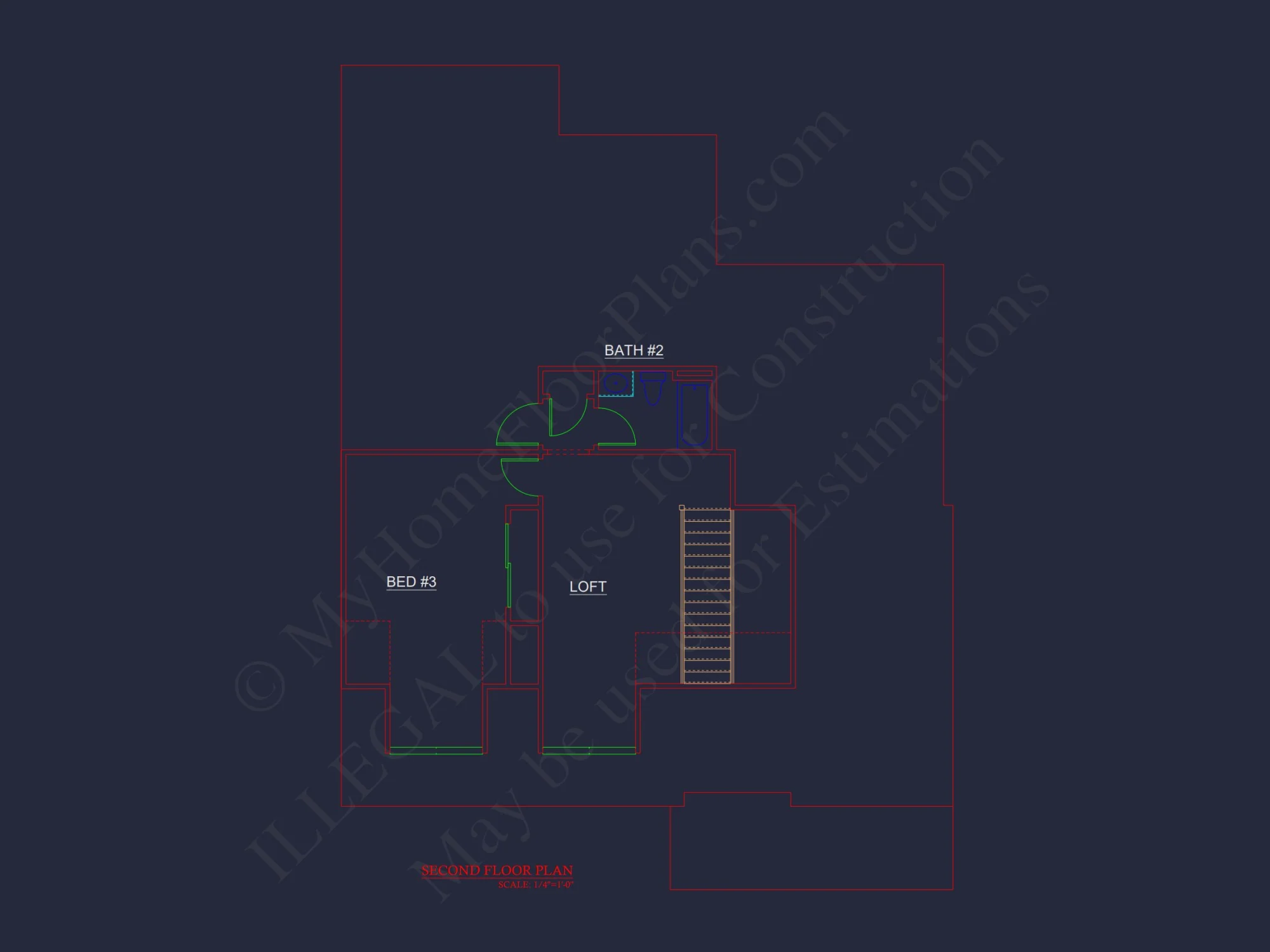 Modern house Blueprint with Floor Plan and CAD Designs