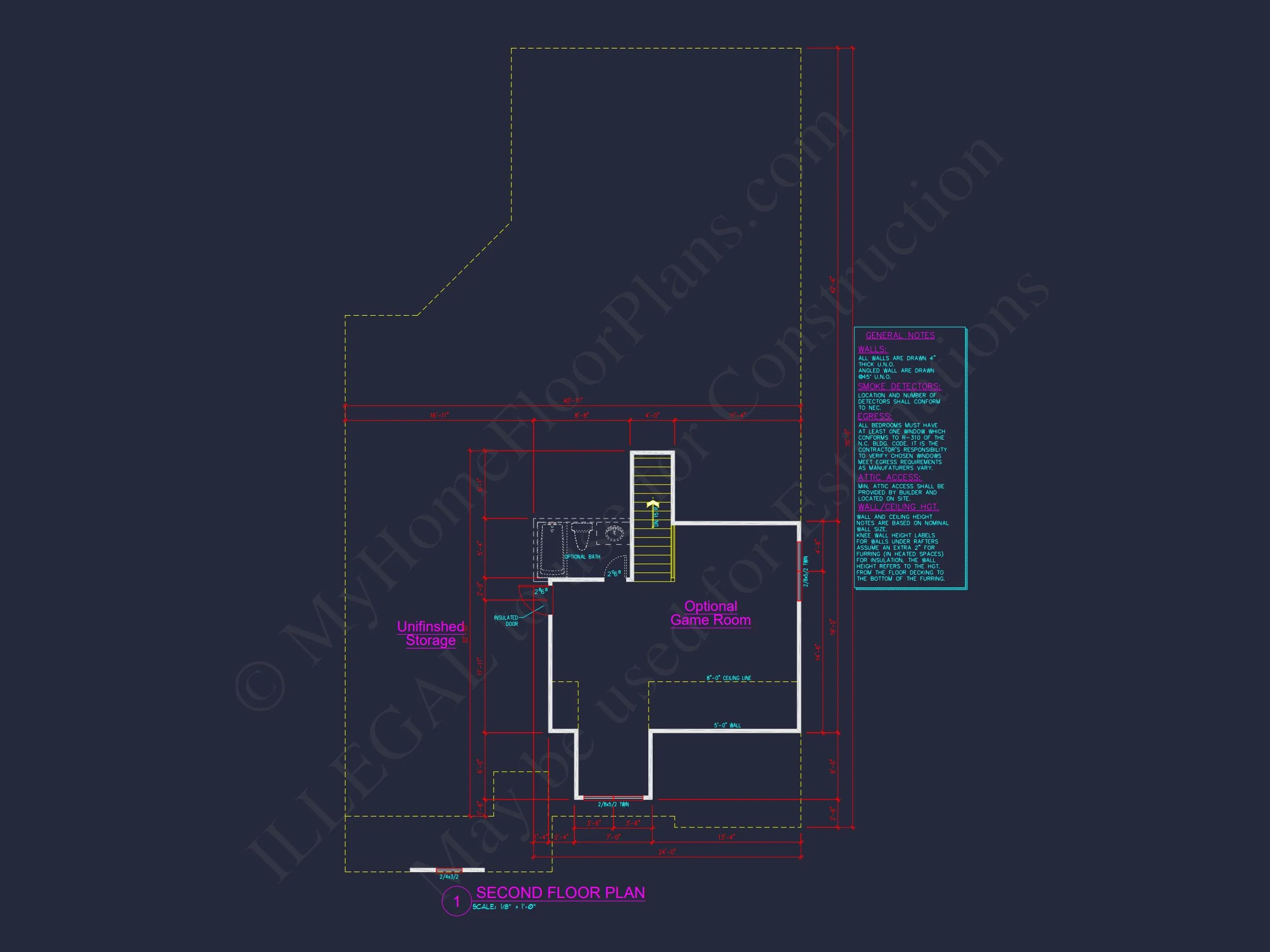 Spacious 3-Bedroom Designs with CAD Blueprints