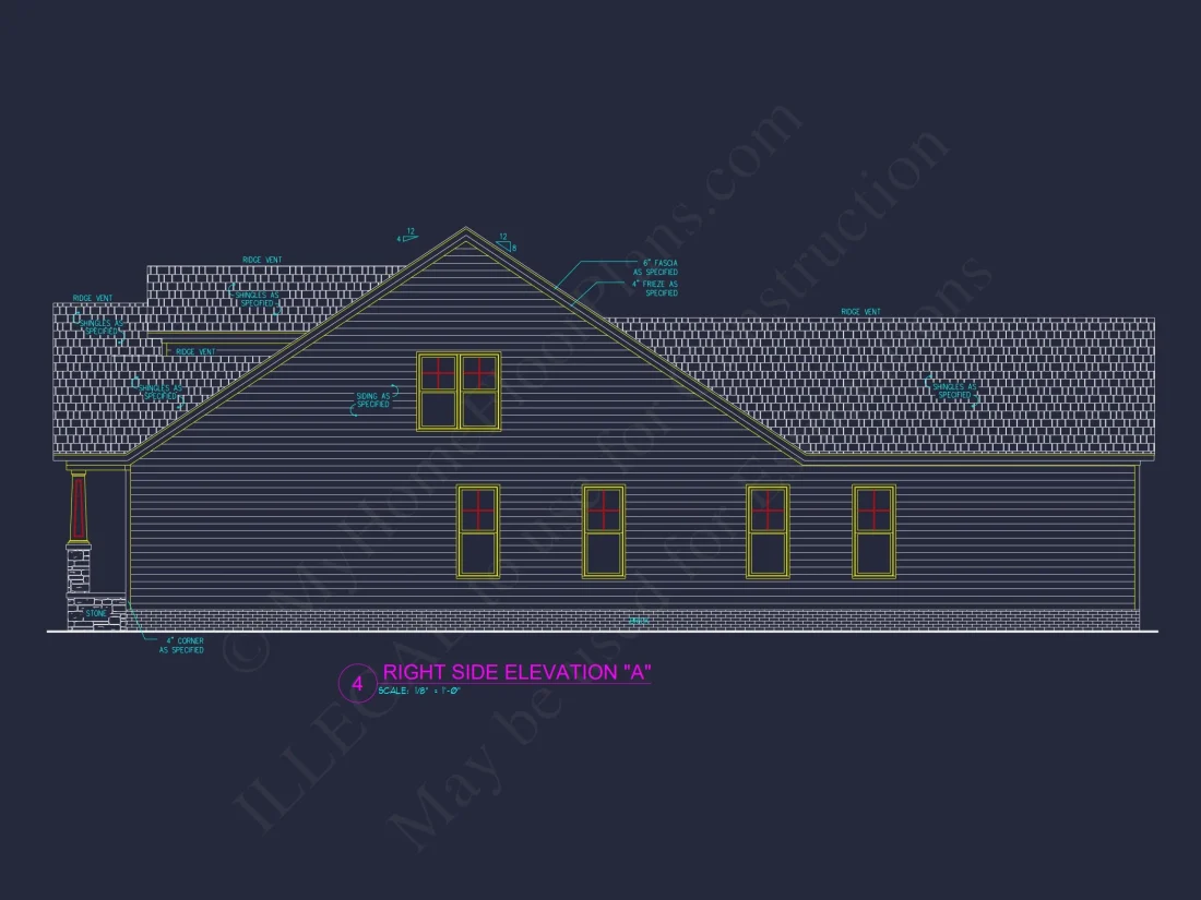 Spacious 3-Bedroom Designs with CAD Blueprints