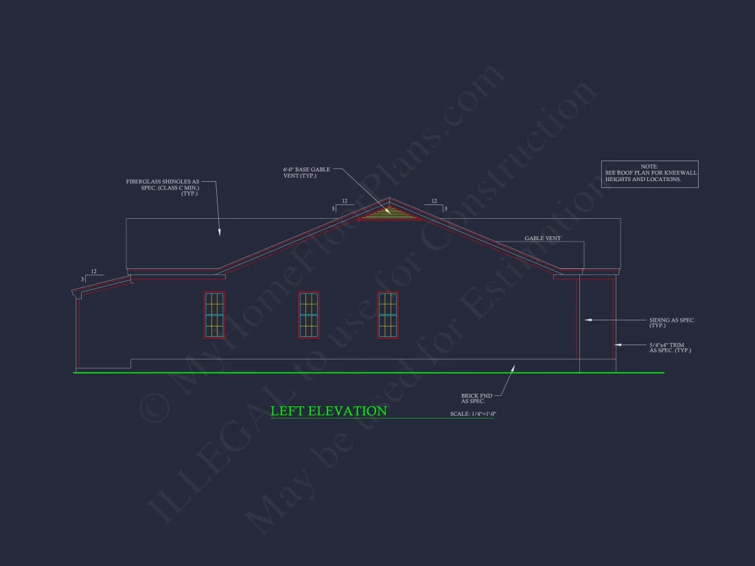 Efficient house Plan with 5 Bedrooms, CAD Designs & Blueprint