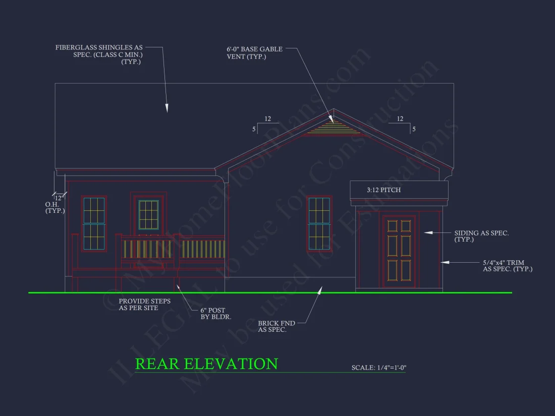 Efficient house Plan with 5 Bedrooms, CAD Designs & Blueprint