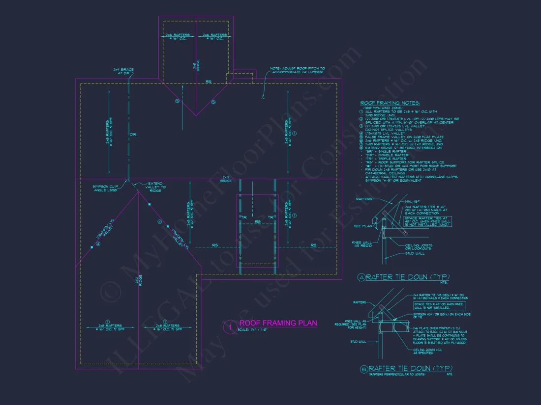Craftsman house Plan: Blueprint CAD Floor Plan Designs