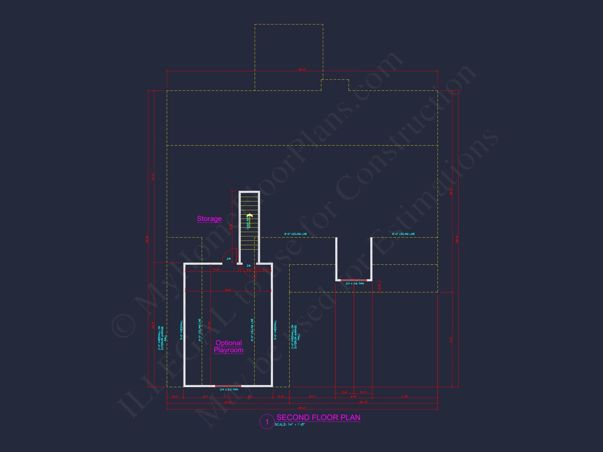 11-1954 HOUSE PLAN -Modern Farmhouse Home Plan - 3-Bed, 2.5-Bath, 2,450 SF 11 Craftsman house Plan: Blueprint CAD Floor Plan Designs