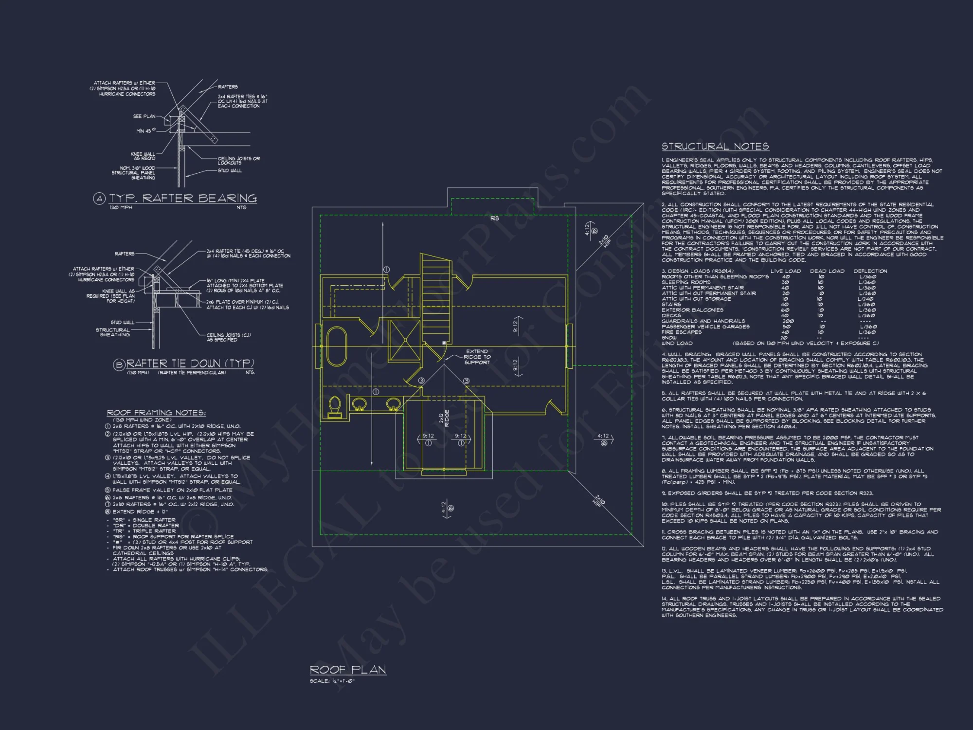 house Plan Blueprint with CAD Designs for Coastal Living