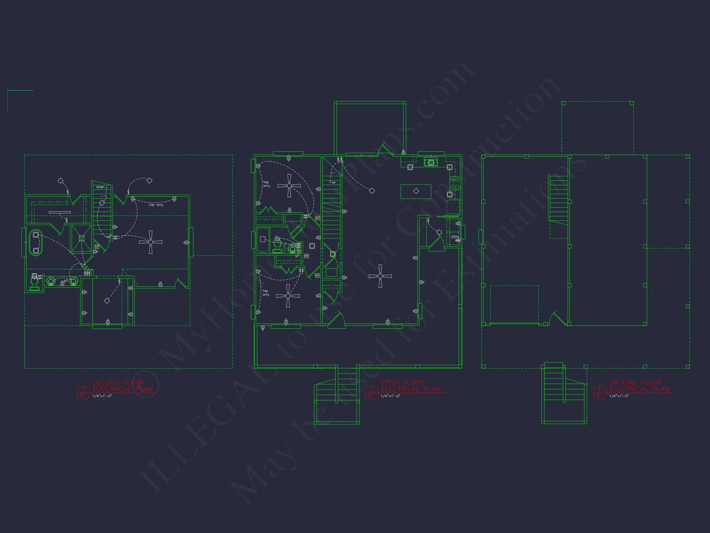 11-1922 HOUSE PLAN -Coastal Home Plan - 3-Bed, 2-Bath, 1,724 SF 12 house Plan Blueprint with CAD Designs for Coastal Living