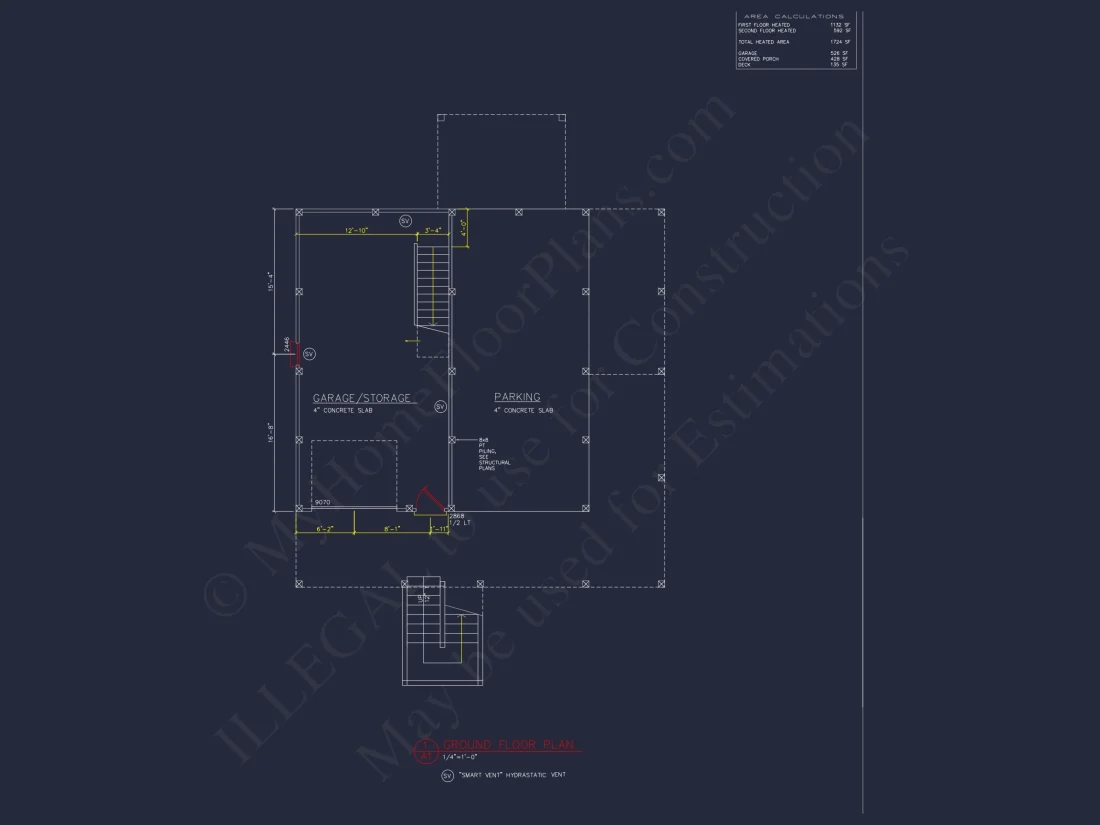 house Plan Blueprint with CAD Designs for Coastal Living