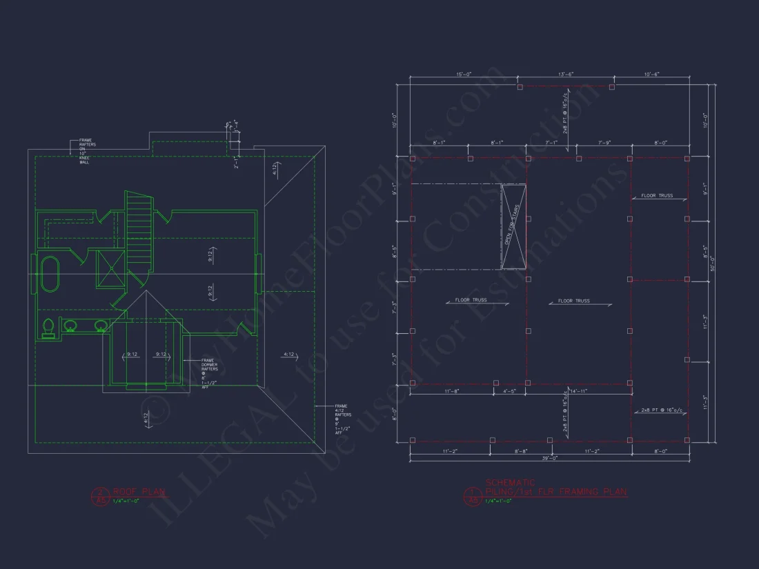 house Plan Blueprint with CAD Designs for Coastal Living