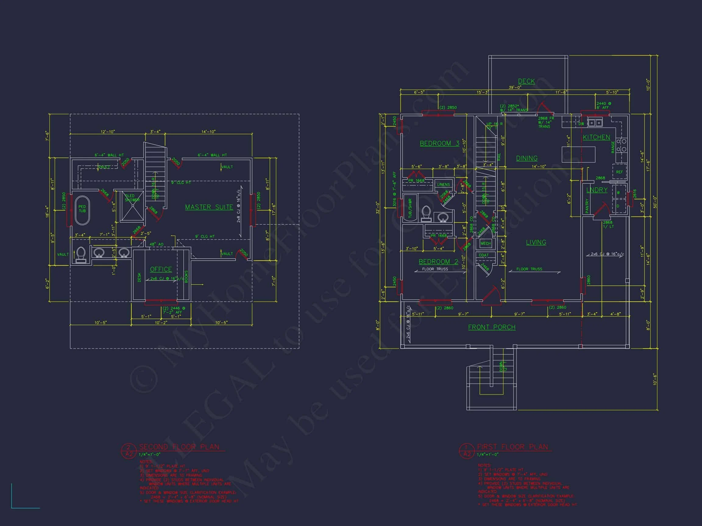 11-1922 HOUSE PLAN -Coastal Home Plan - 3-Bed, 2-Bath, 1,724 SF 8 house Plan Blueprint with CAD Designs for Coastal Living