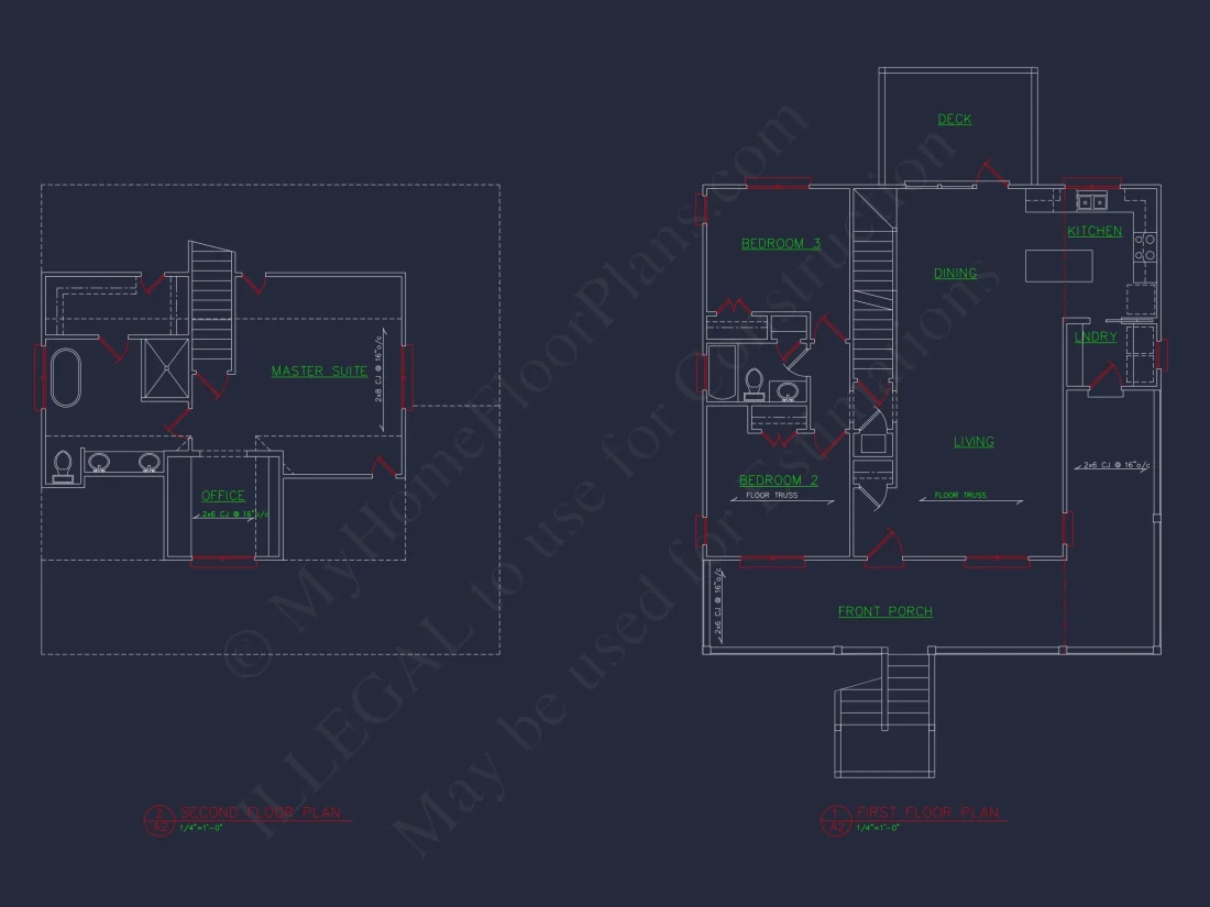 house Plan Blueprint with CAD Designs for Coastal Living