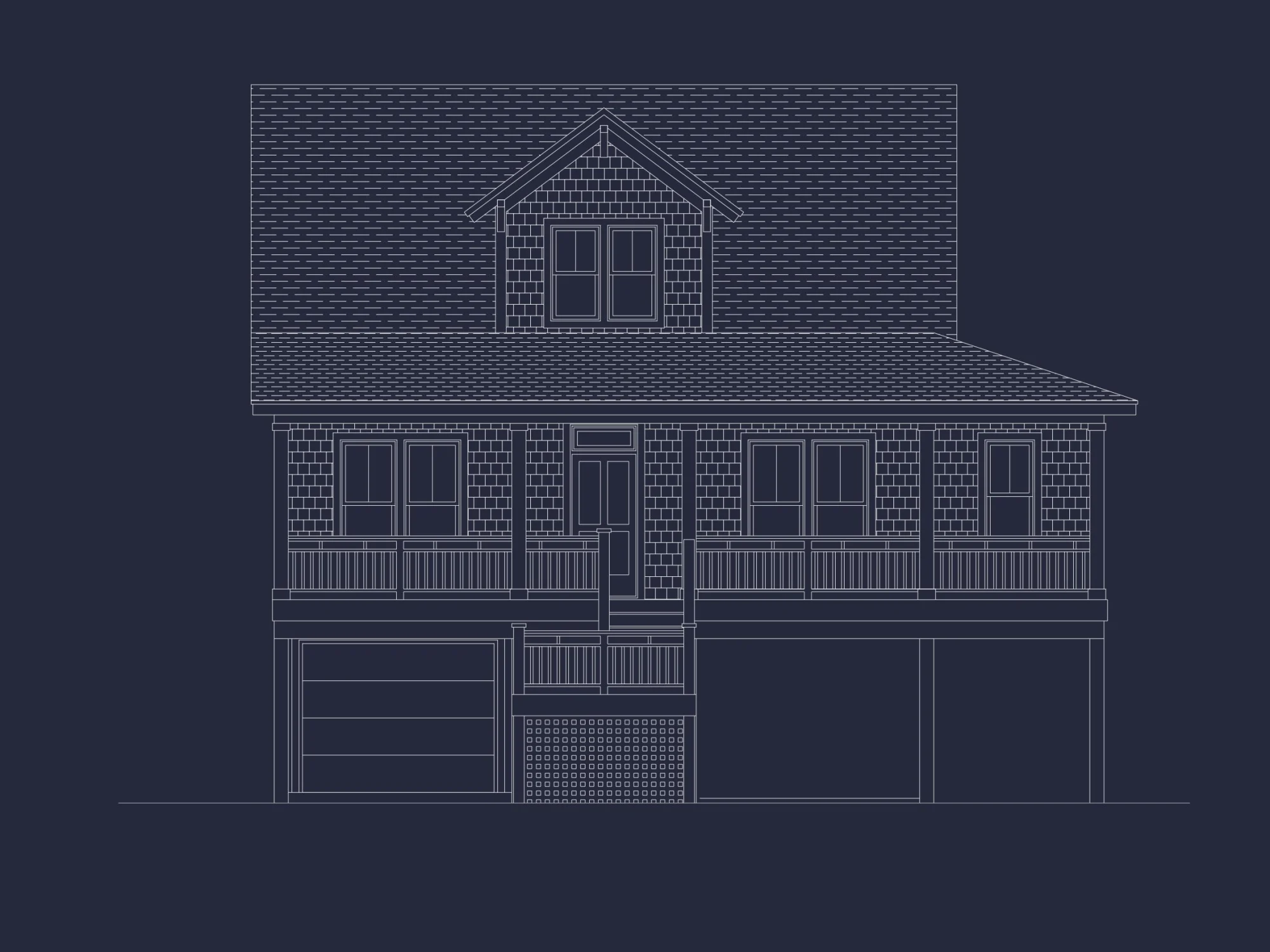 house Plan Blueprint with CAD Designs for Coastal Living