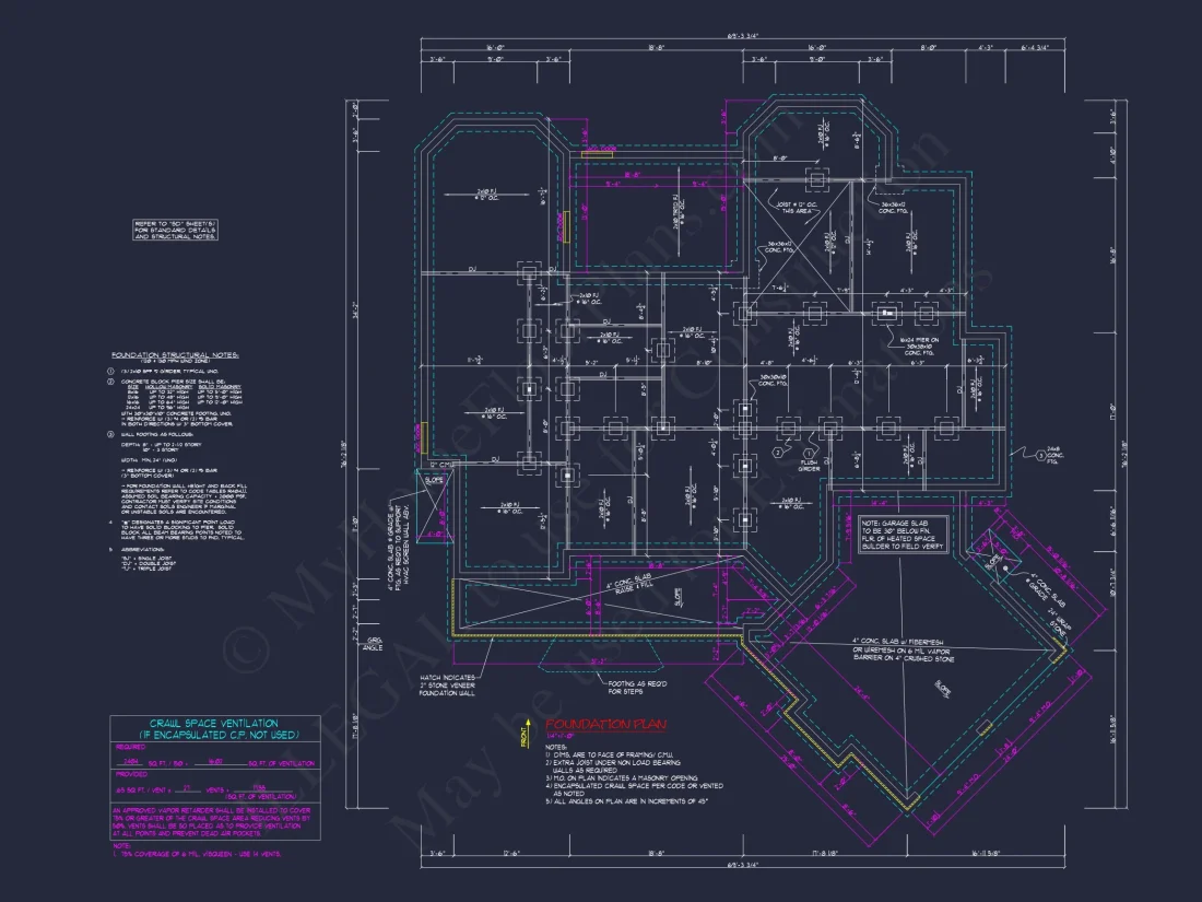 Country house: 3-Bed, 2-Bath, 2-Story Floor Plan