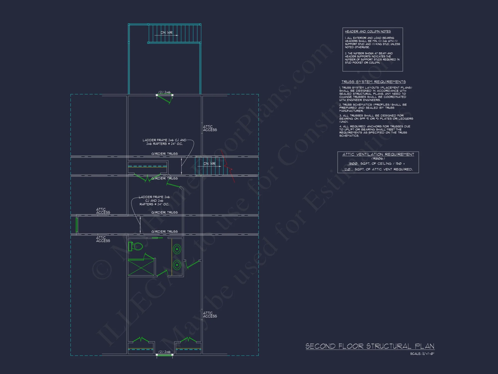 Spacious 2-Story house Plan with Great Room & CAD Blueprint
