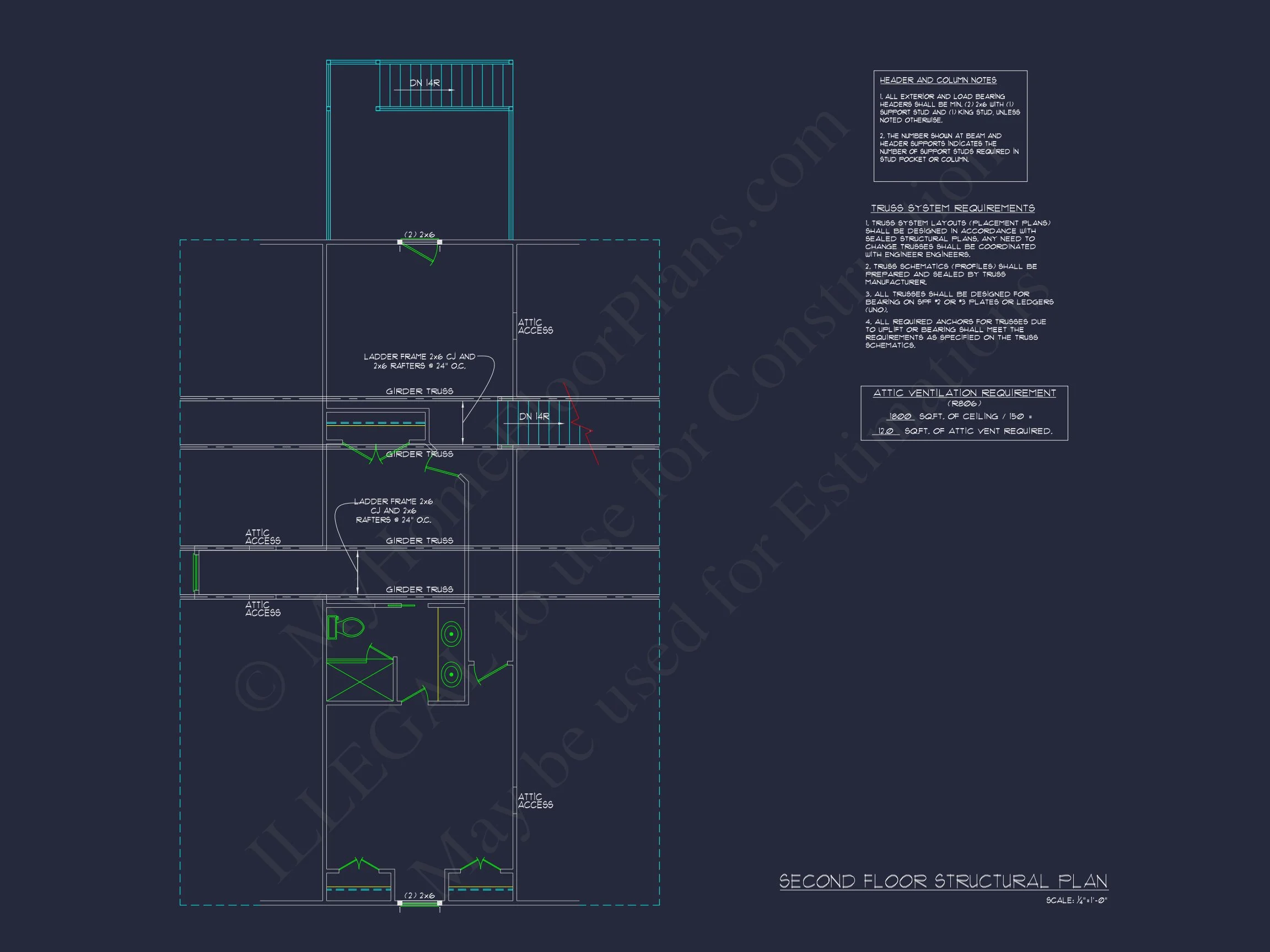 Spacious 2-Story house Plan with Great Room & CAD Blueprint