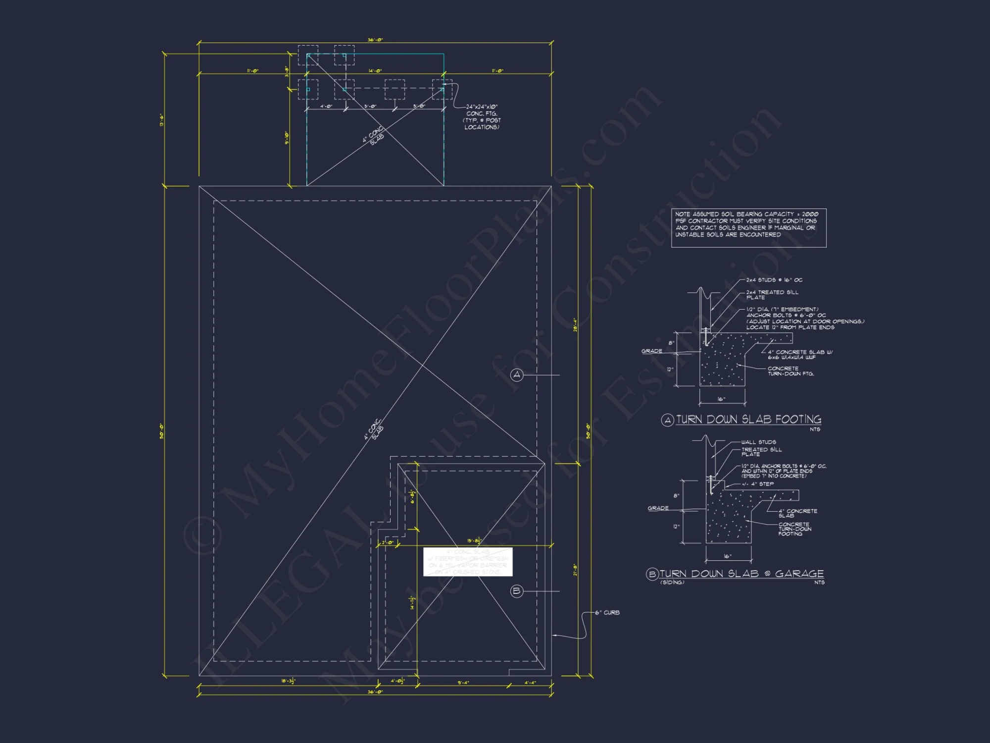 Spacious 2-Story house Plan with Great Room & CAD Blueprint