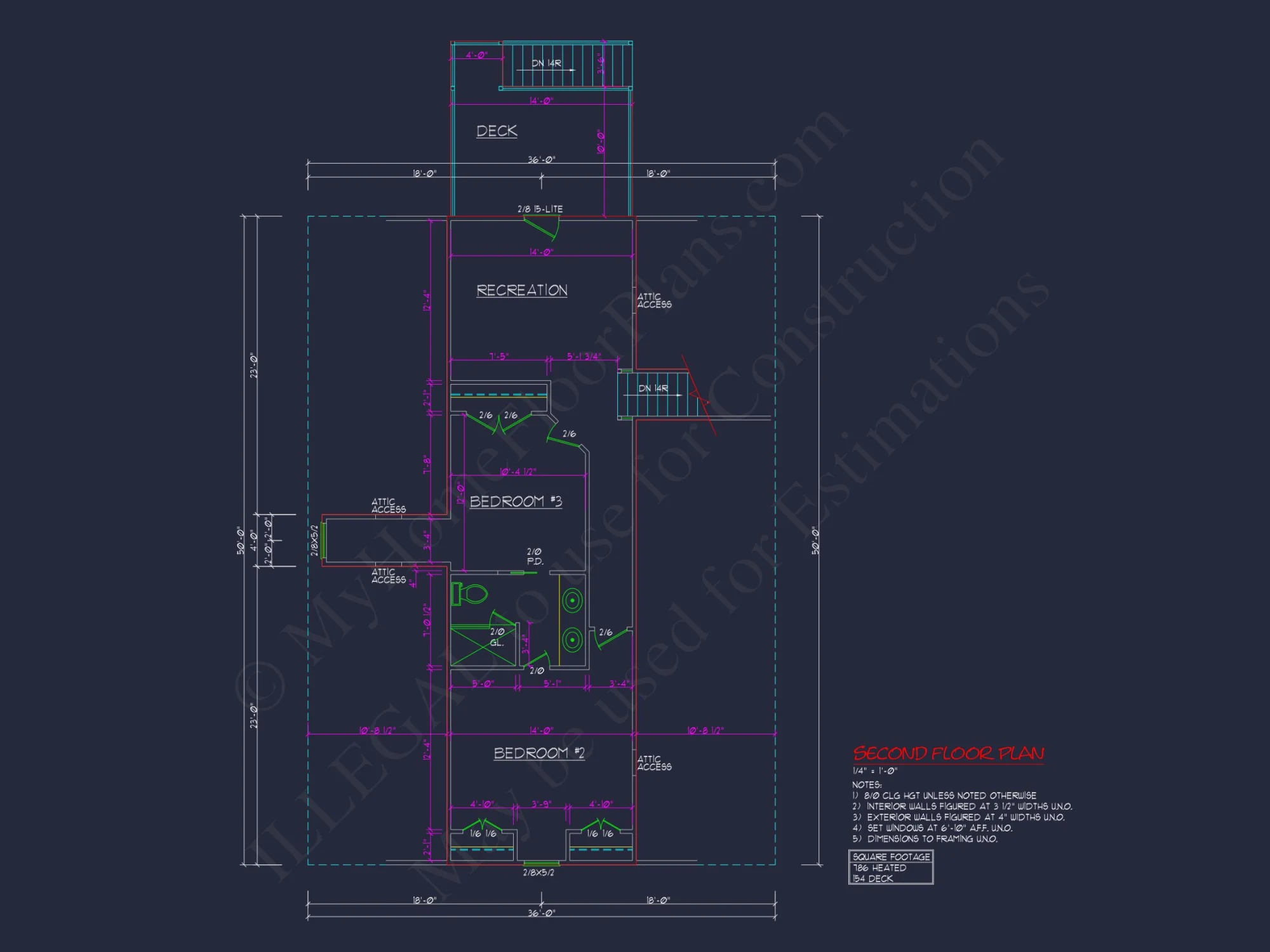 Spacious 2-Story house Plan with Great Room & CAD Blueprint