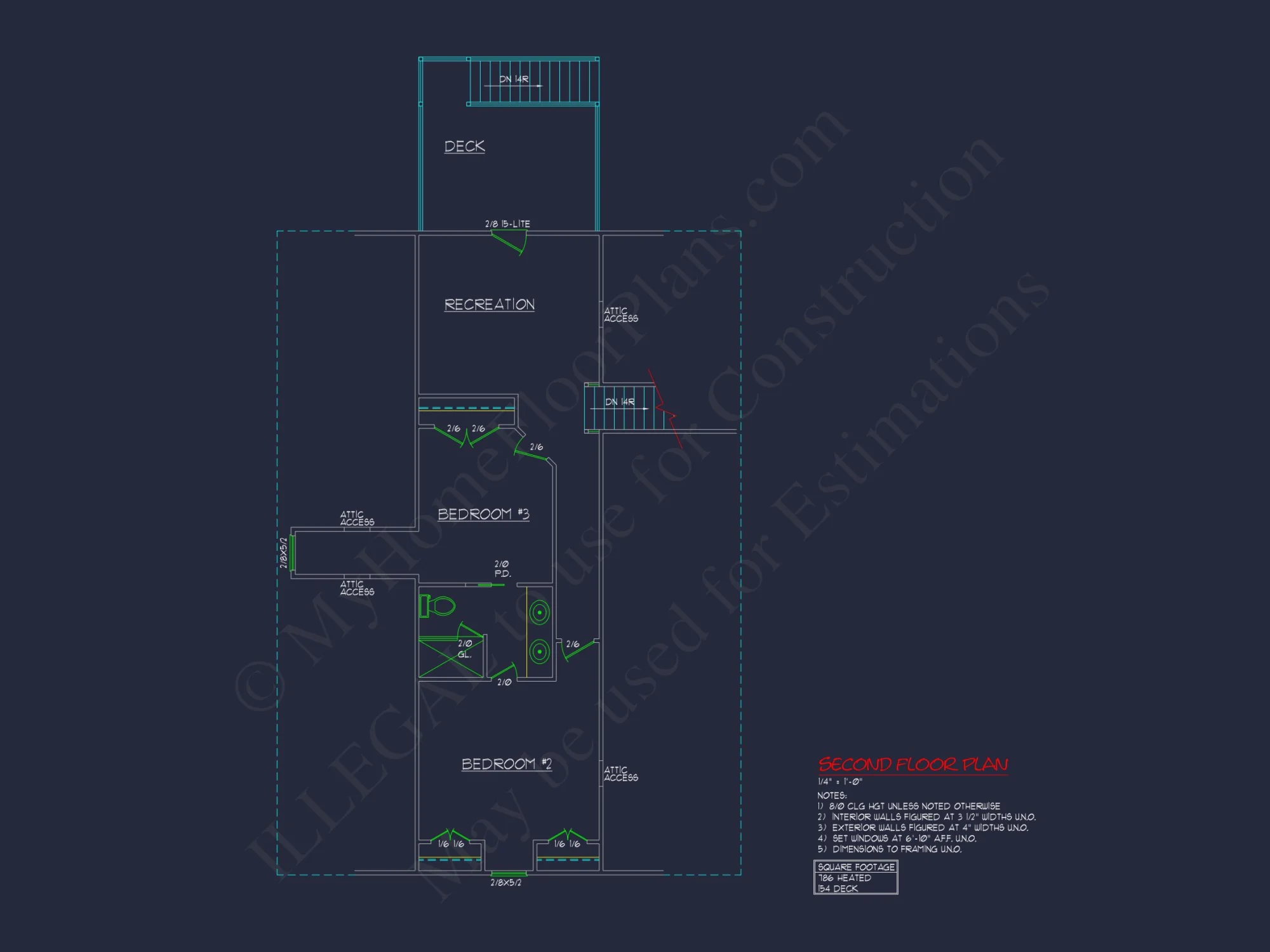 Spacious 2-Story house Plan with Great Room & CAD Blueprint