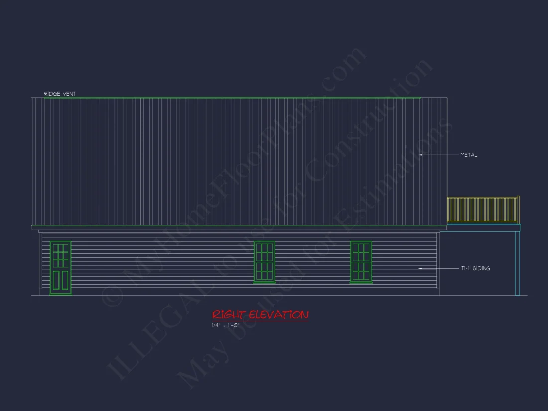 Spacious 2-Story house Plan with Great Room & CAD Blueprint