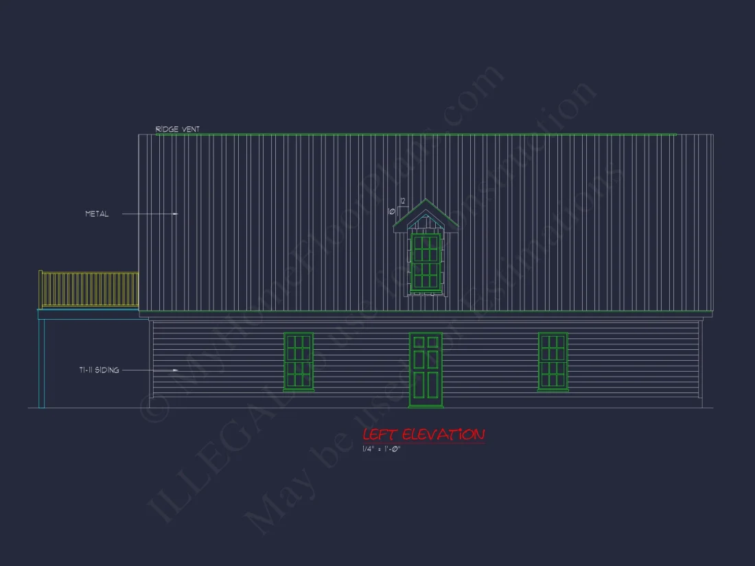 Spacious 2-Story house Plan with Great Room & CAD Blueprint