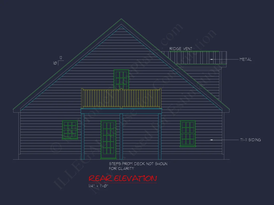 Spacious 2-Story house Plan with Great Room & CAD Blueprint