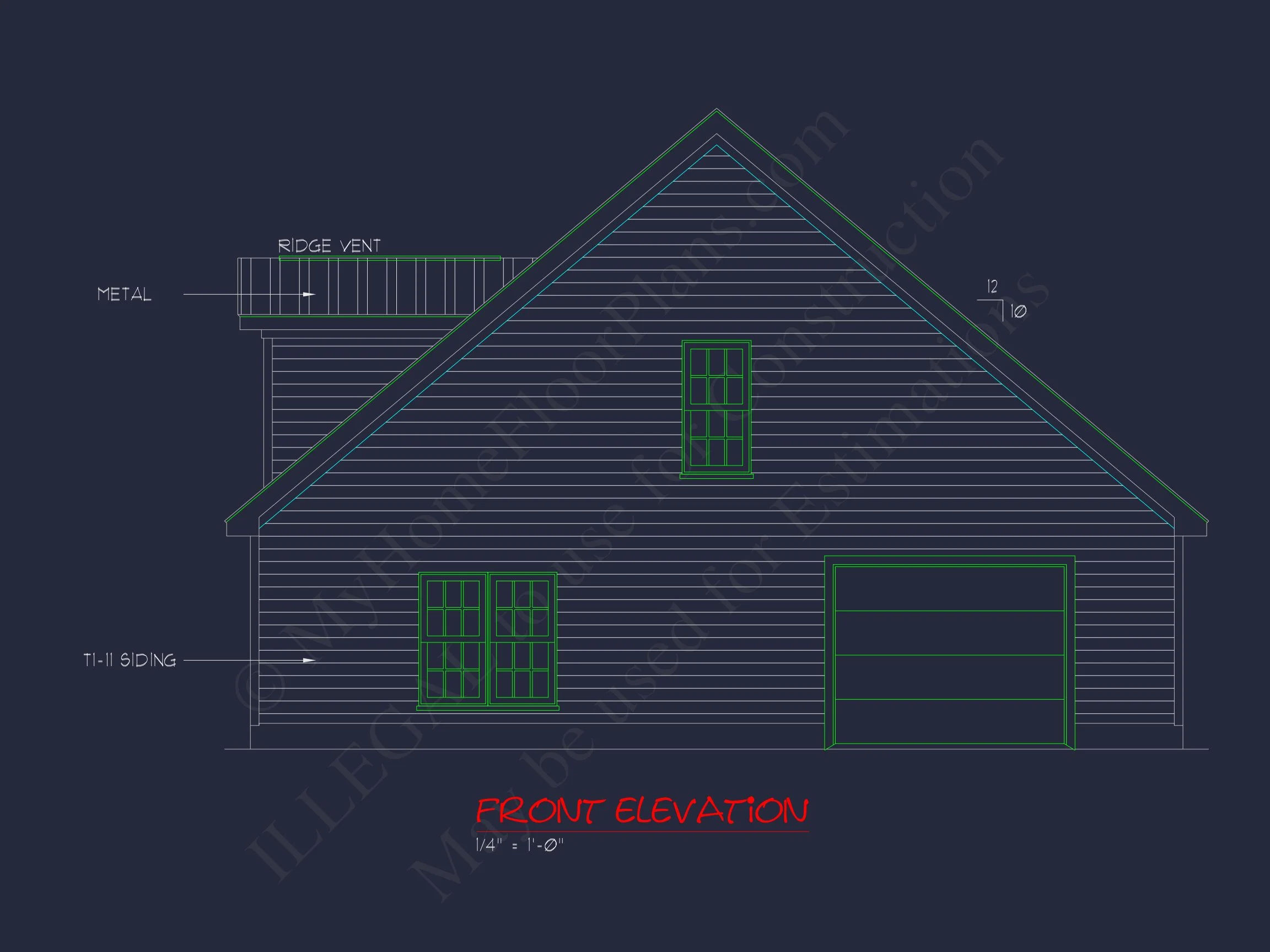 Spacious 2-Story house Plan with Great Room & CAD Blueprint