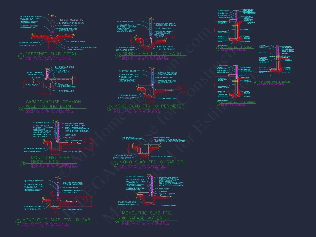 Modern house Plan with 3 Beds, Open Floor Plan & CAD Designs