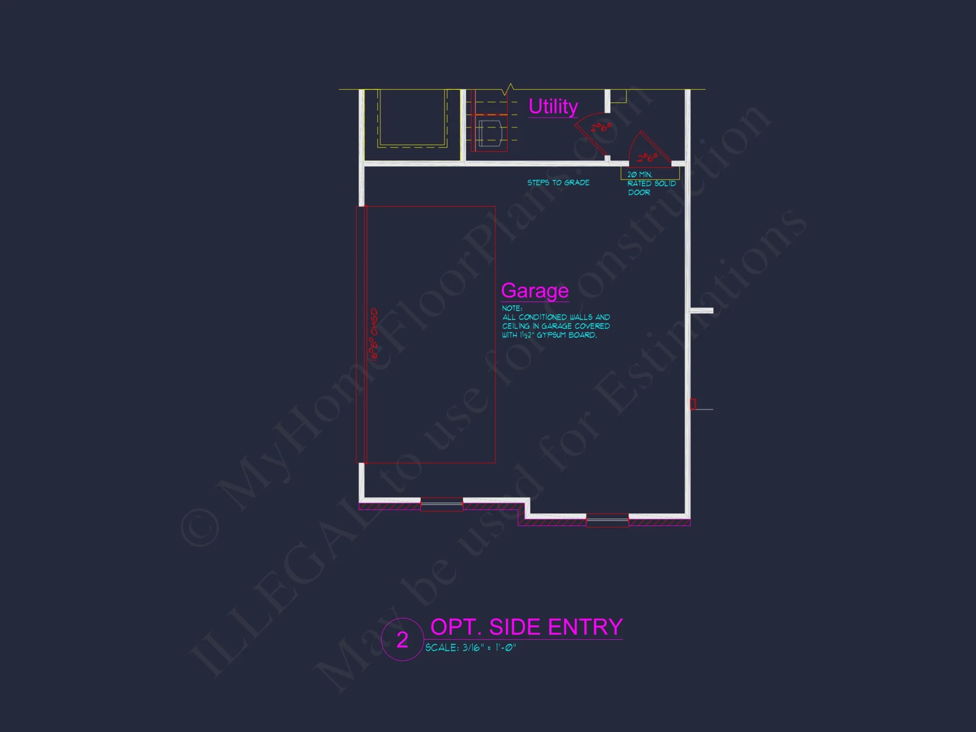 Modern house Plan with 3 Beds, Open Floor Plan & CAD Designs