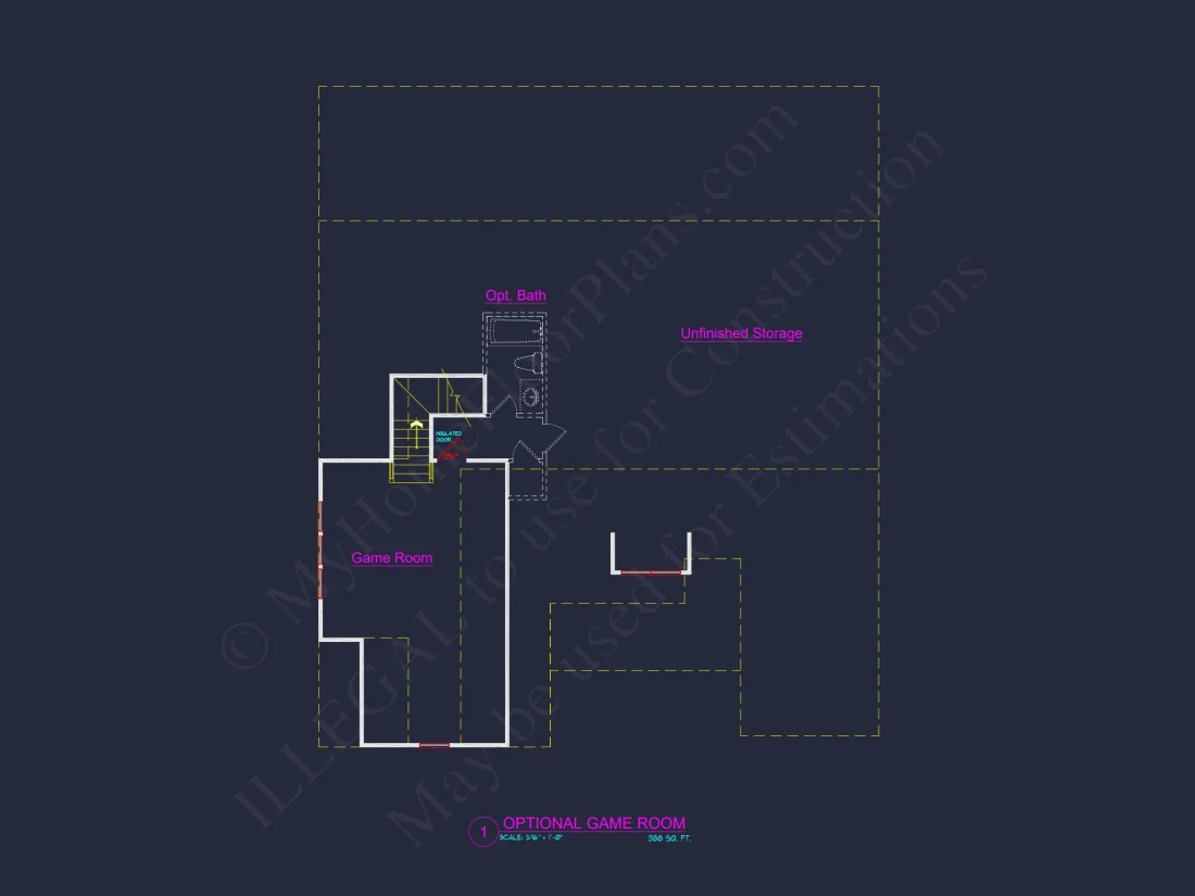 Modern house Plan with 3 Beds, Open Floor Plan & CAD Designs