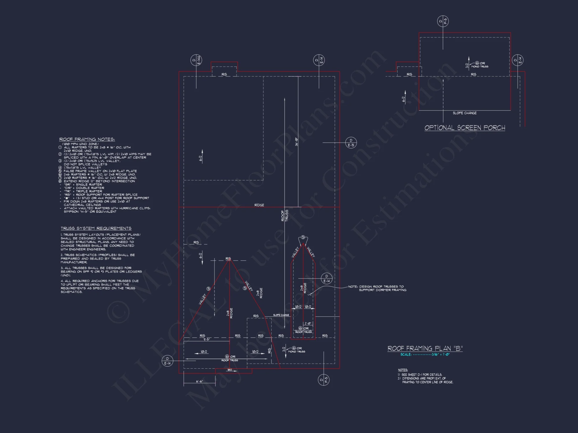 Craftsman house Plan with Open Floor Layout and CAD Designs