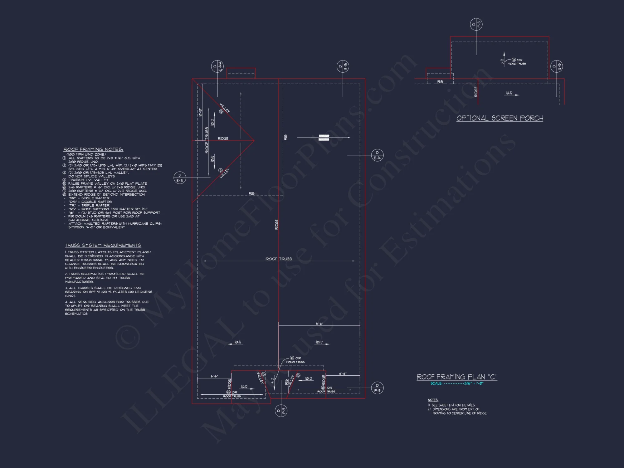 Craftsman house Plan with Open Floor Layout and CAD Designs