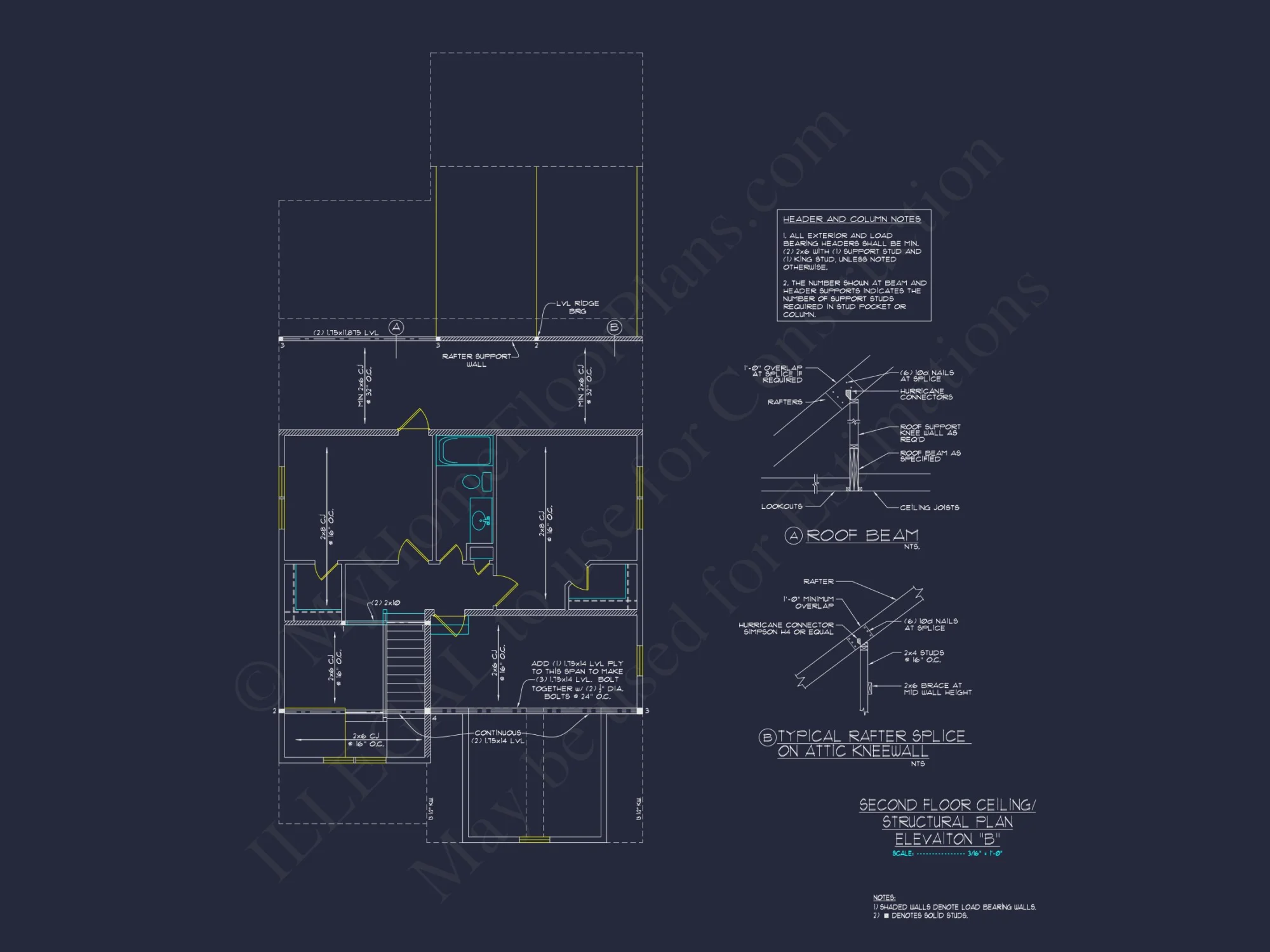 Craftsman house Plan with Floor Blueprints