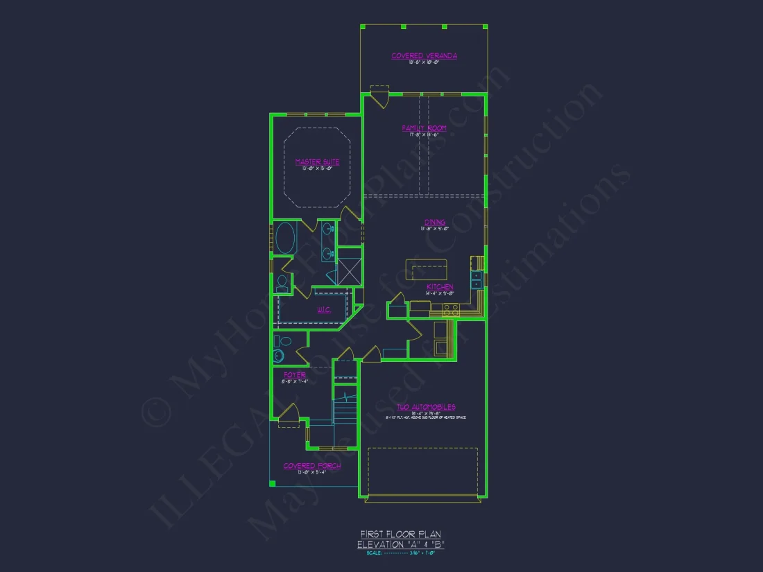 Craftsman house Plan with Floor Blueprints