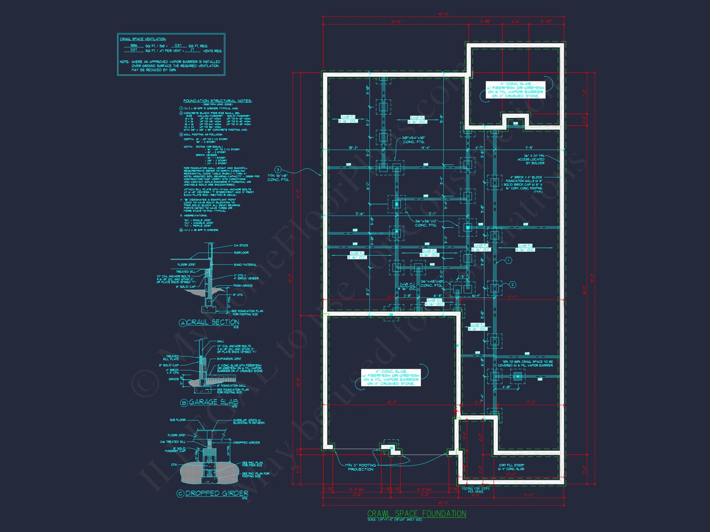 11-1707 HOUSE PLAN - 3-Bed, 2-Bath Craftsman House Plan – 1,940 Sq Ft with Bonus Room & Porches 34 Craftsman house Plan with Floor Plans, CAD Designs & Blueprints