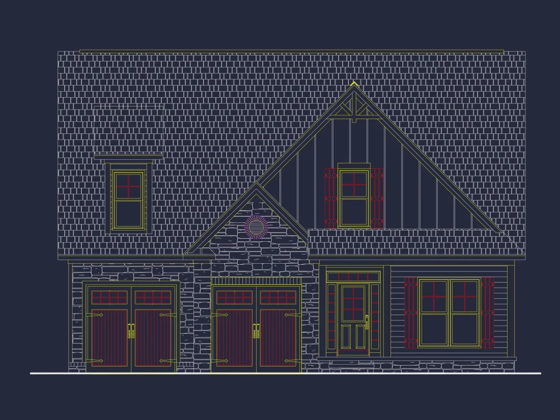 Craftsman house Plan with Floor Plans, CAD Designs & Blueprints