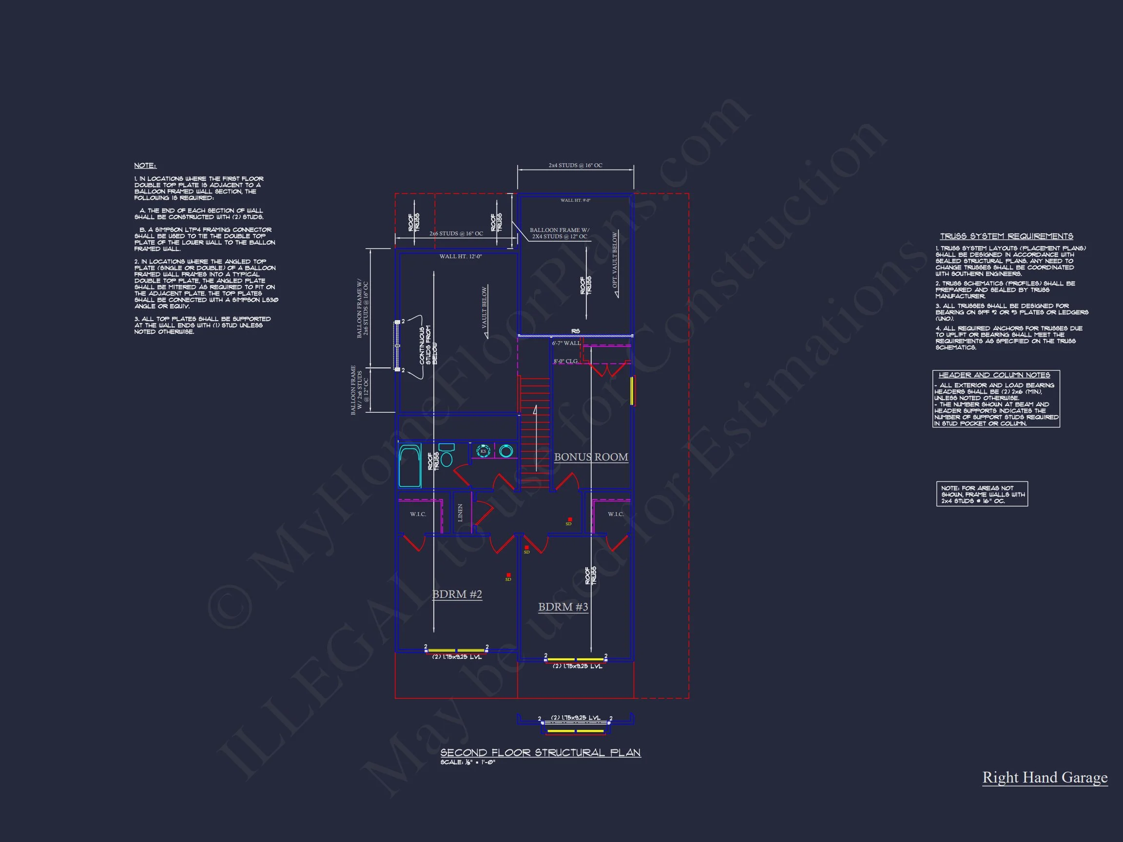 11-1554 HOUSE PLAN -New American House Plan - 4-Bed, 2.5-Bath, 2,200 SF 30 Townsend house Plan, Floor Plans & Blueprints by My house