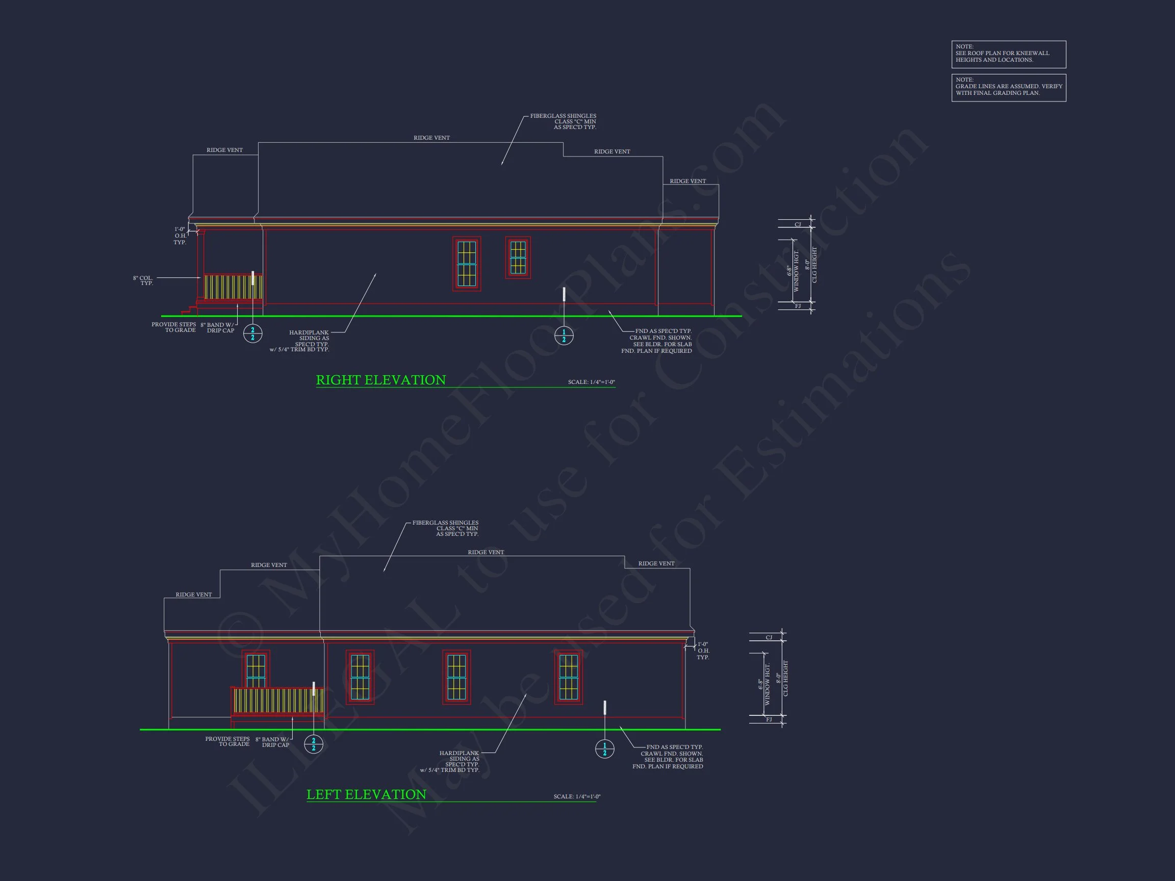 11-1193 HOUSE PLAN - Craftsman House Floor Plan - Detailed CAD Blueprint Designs 4 Craftsman house Floor Plan - Detailed CAD Blueprint Designs