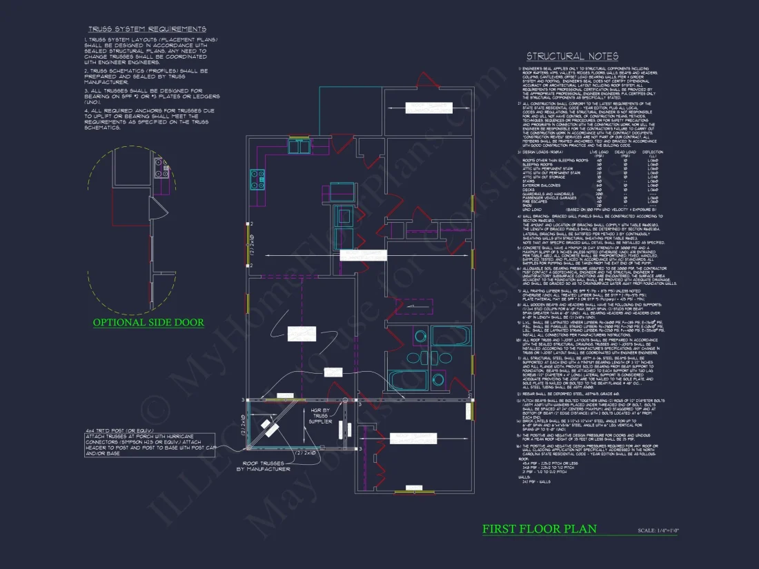 Compact 3-Bedroom Craftsman house Plan with Open Floor Design