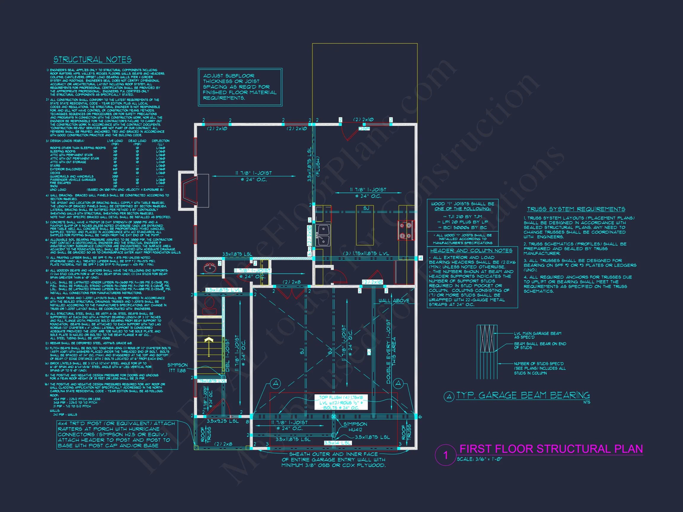 Spacious 4-Bedroom house Plan - 2 Stories, CAD Blueprint Design