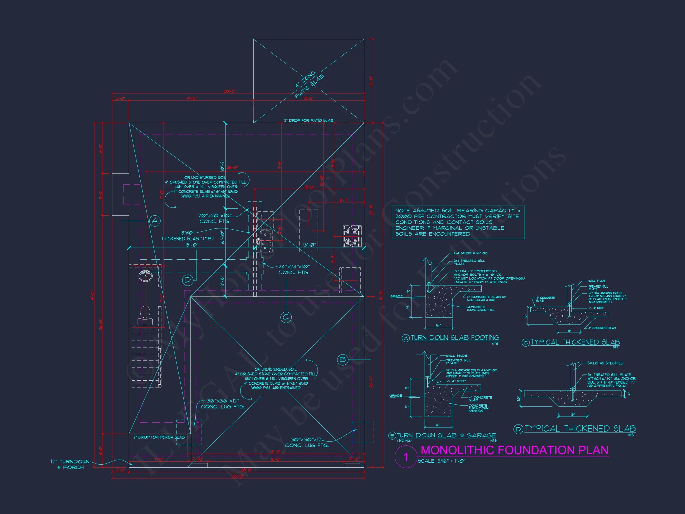 Spacious 4-Bedroom house Plan - 2 Stories, CAD Blueprint Design