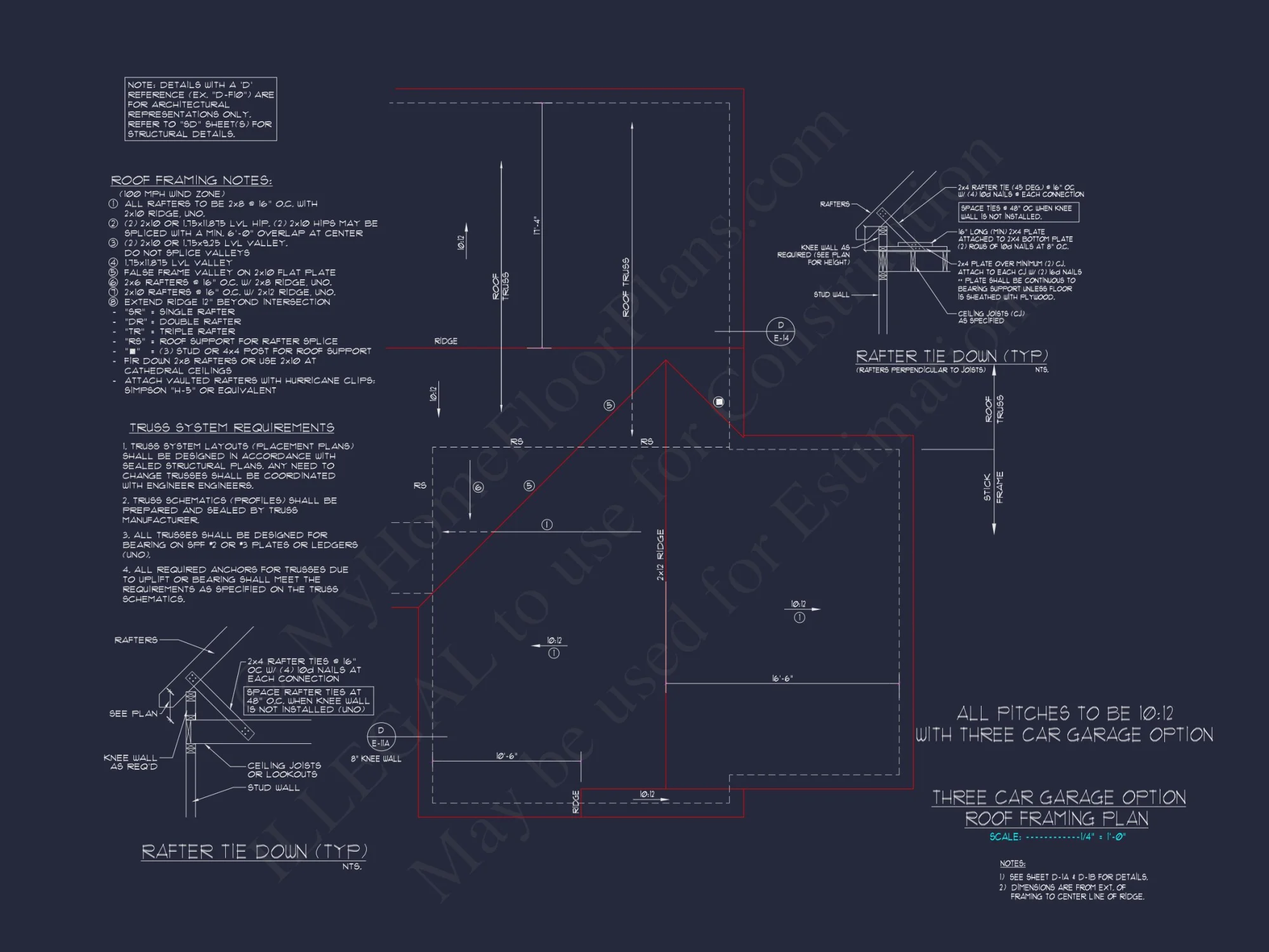 Charming house Plan: Blueprint Design with 1.5 Floors & Garage