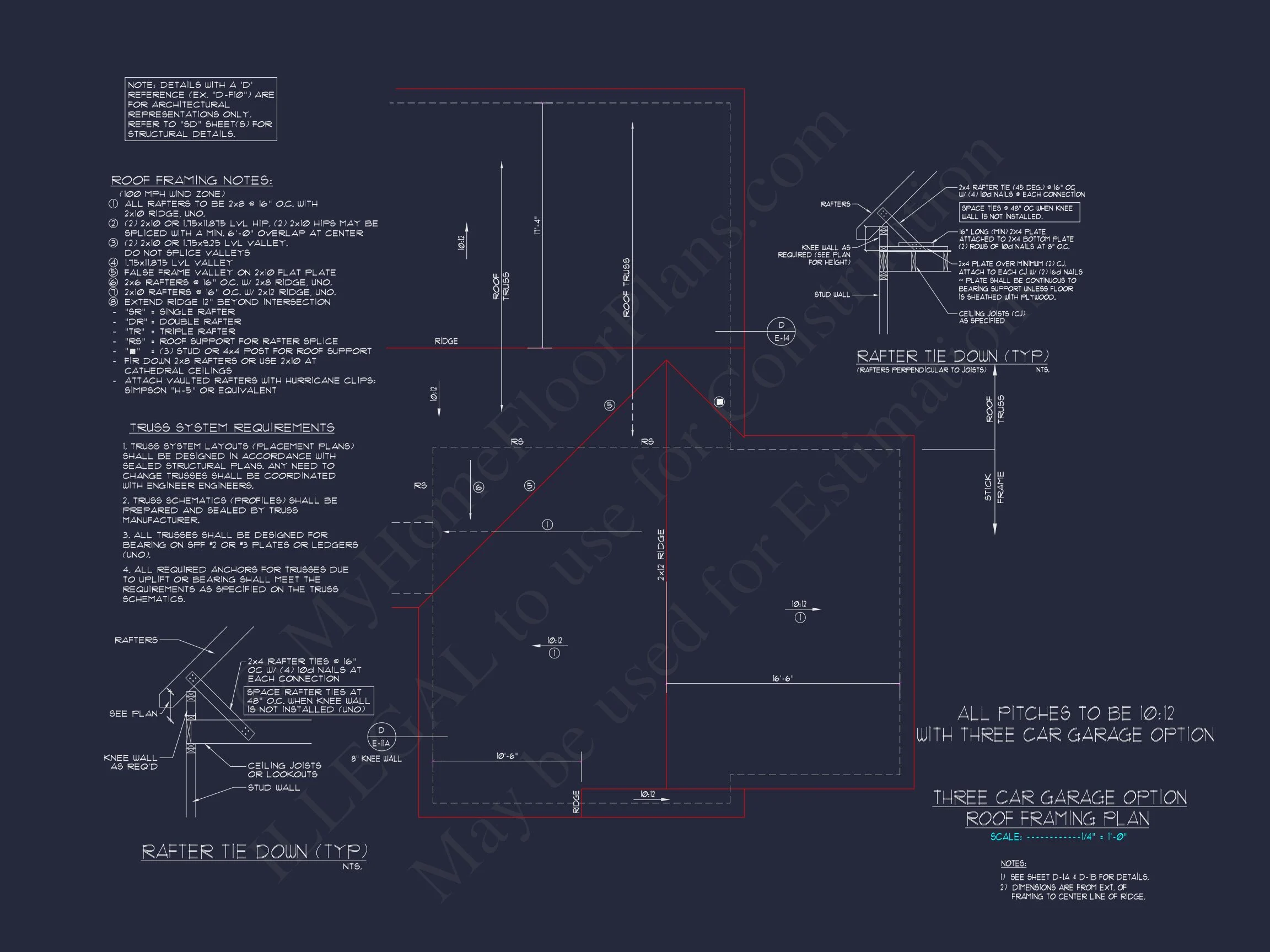 Charming house Plan: Blueprint Design with 1.5 Floors & Garage