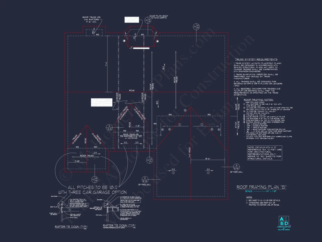 Charming house Plan: Blueprint Design with 1.5 Floors & Garage