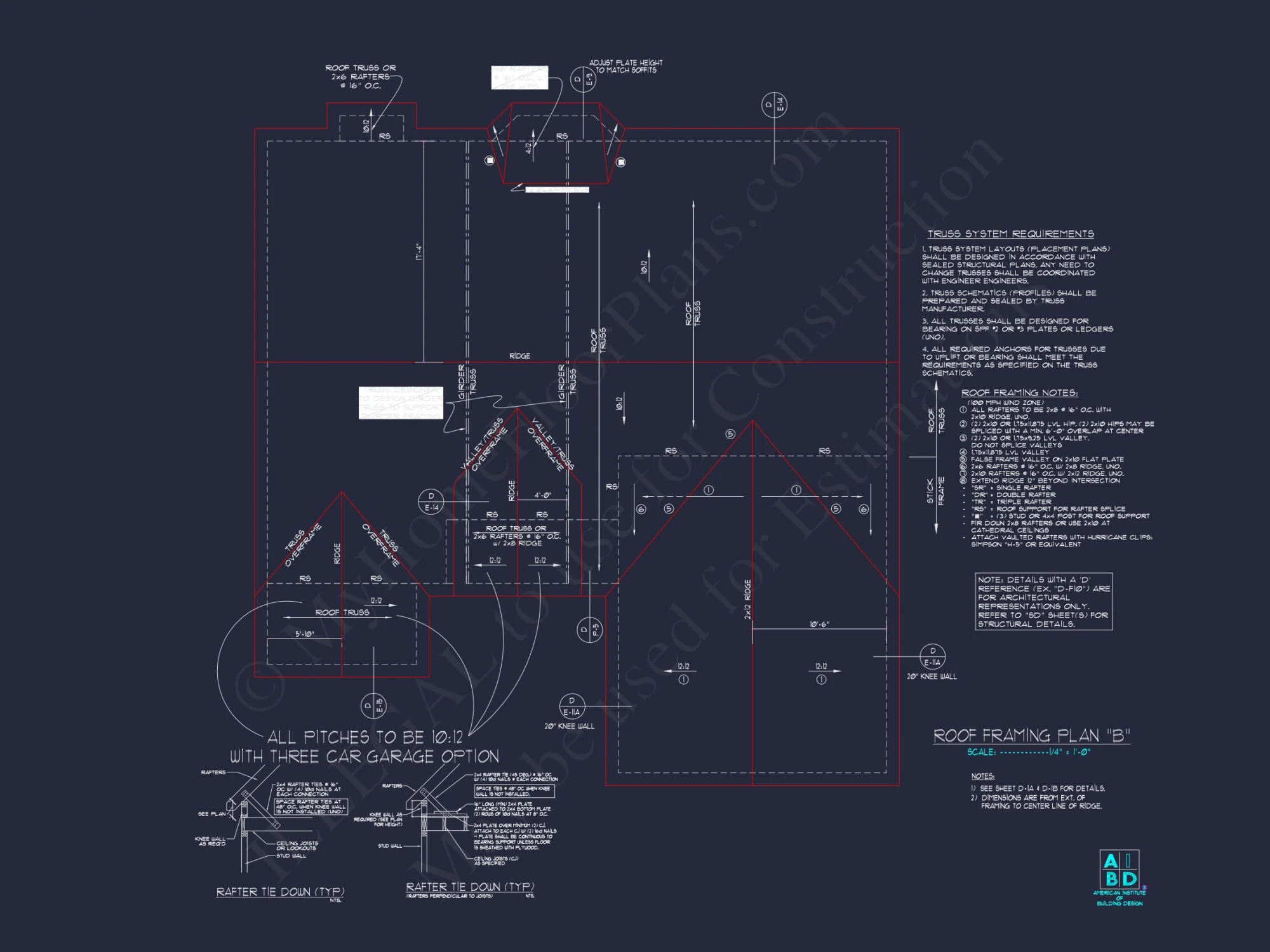 Charming house Plan: Blueprint Design with 1.5 Floors & Garage