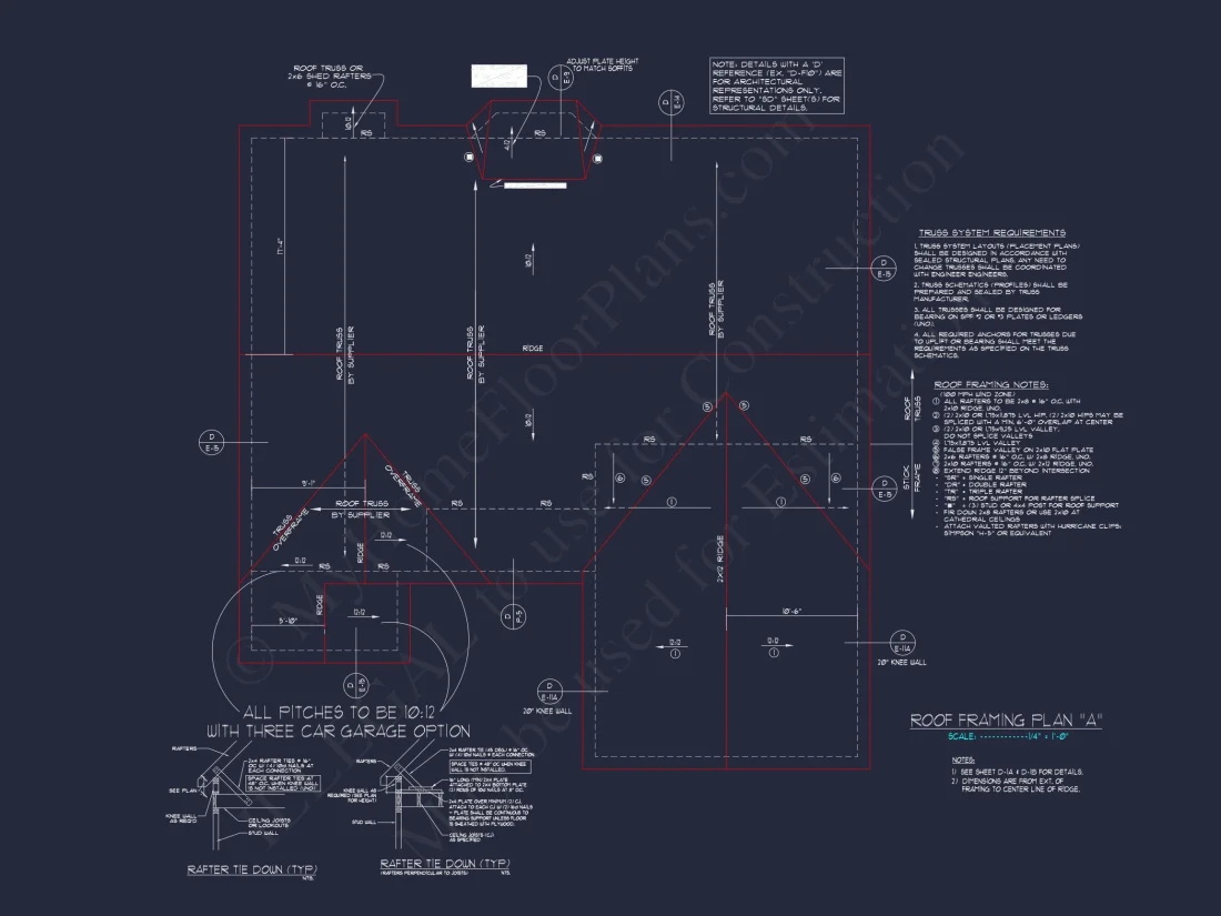 Charming house Plan: Blueprint Design with 1.5 Floors & Garage