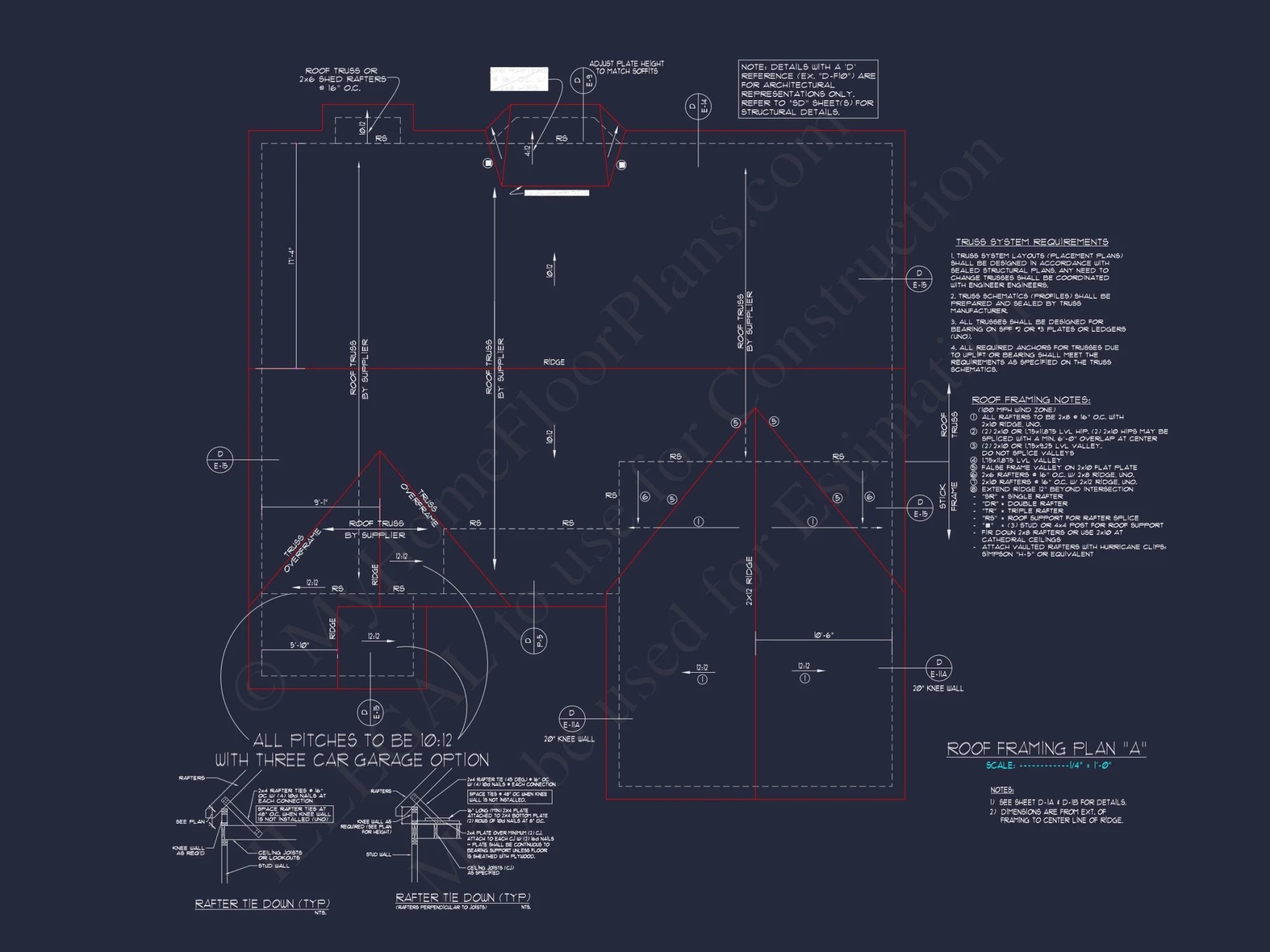 Charming house Plan: Blueprint Design with 1.5 Floors & Garage