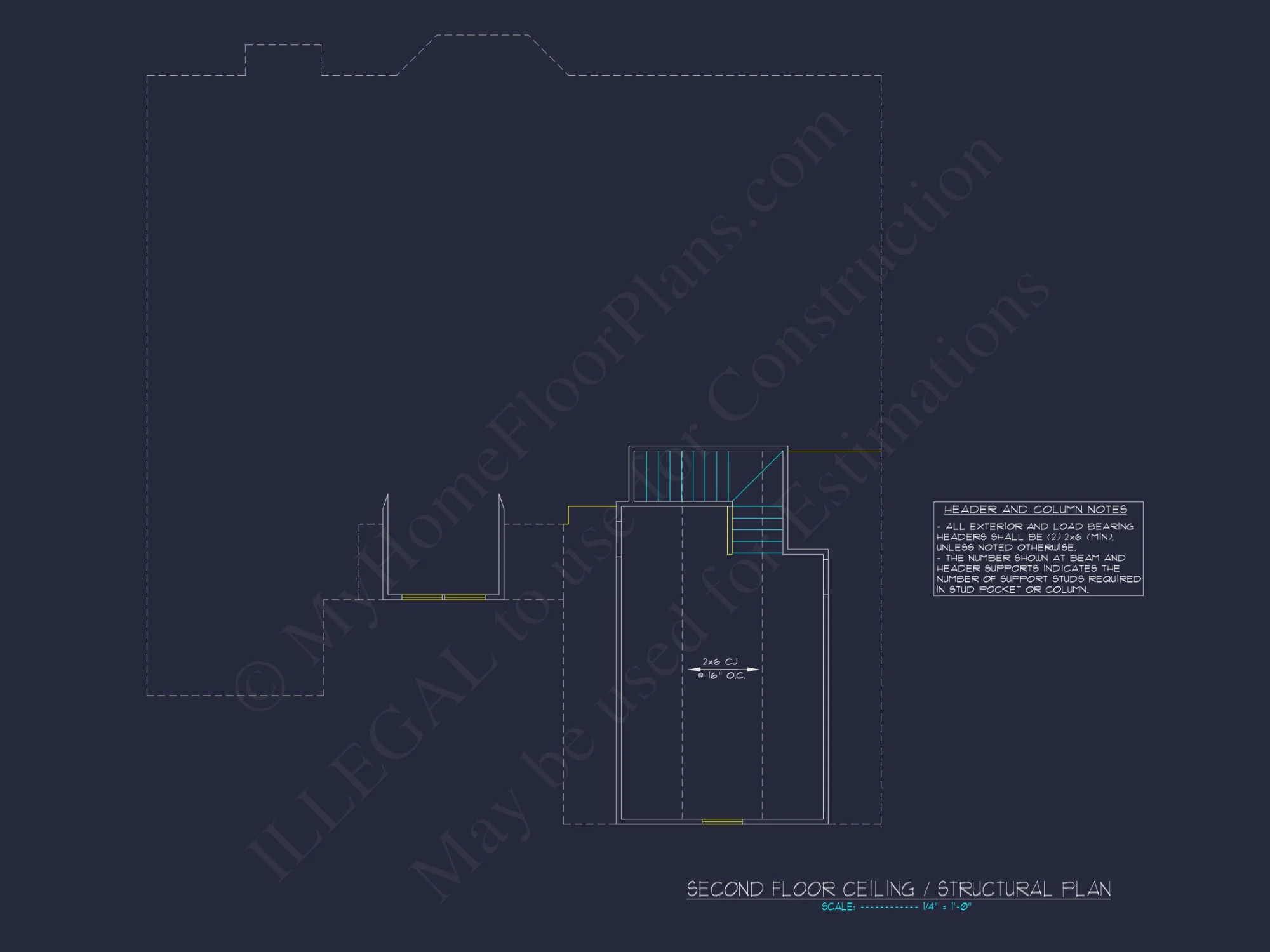 Charming house Plan: Blueprint Design with 1.5 Floors & Garage