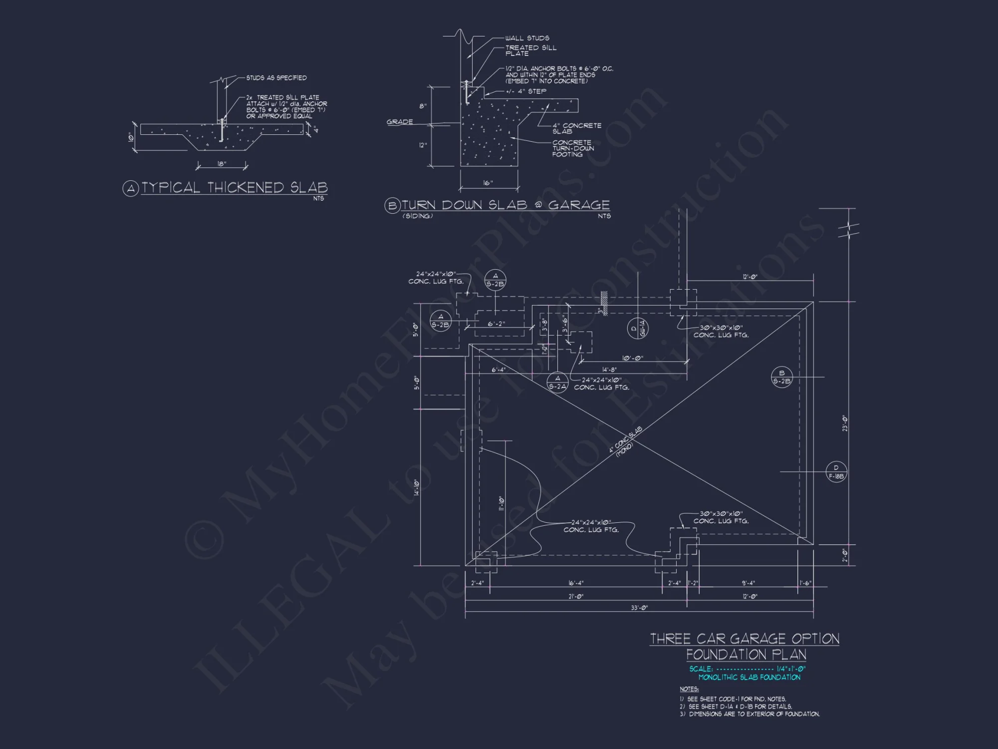Charming house Plan: Blueprint Design with 1.5 Floors & Garage