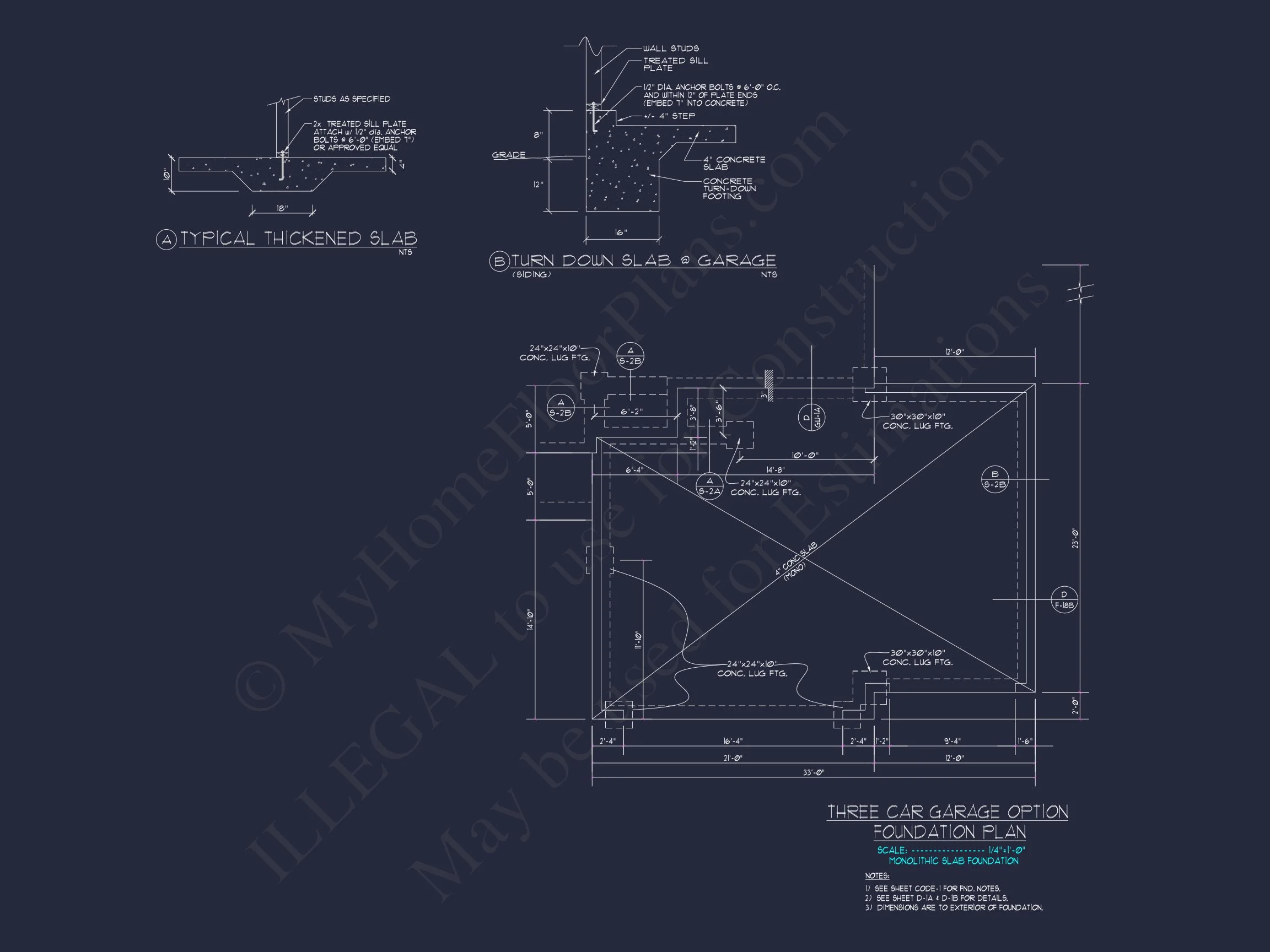 Charming house Plan: Blueprint Design with 1.5 Floors & Garage