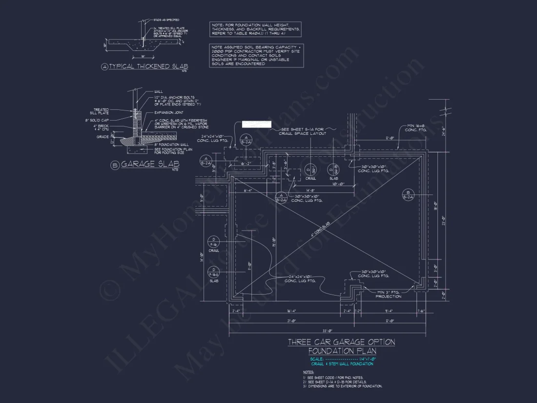 Charming house Plan: Blueprint Design with 1.5 Floors & Garage