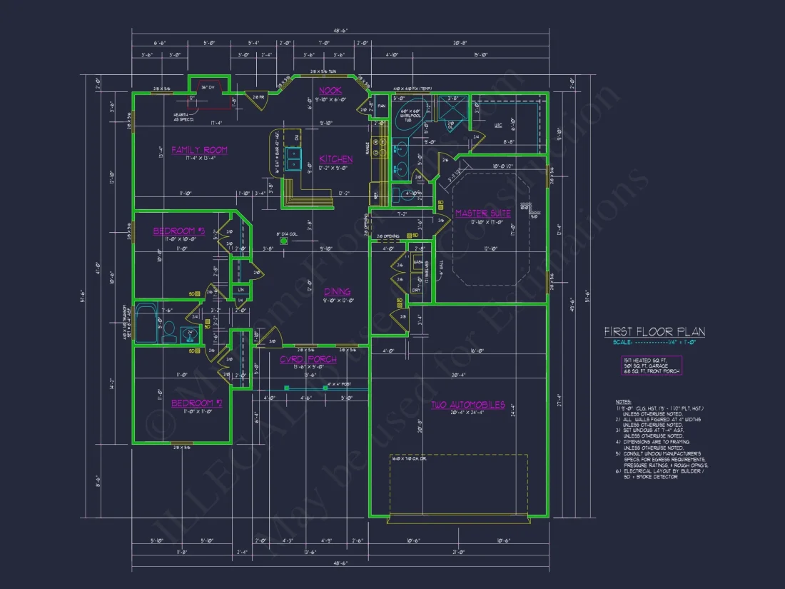 Practical house Design Plan with Blueprint and CAD Elements